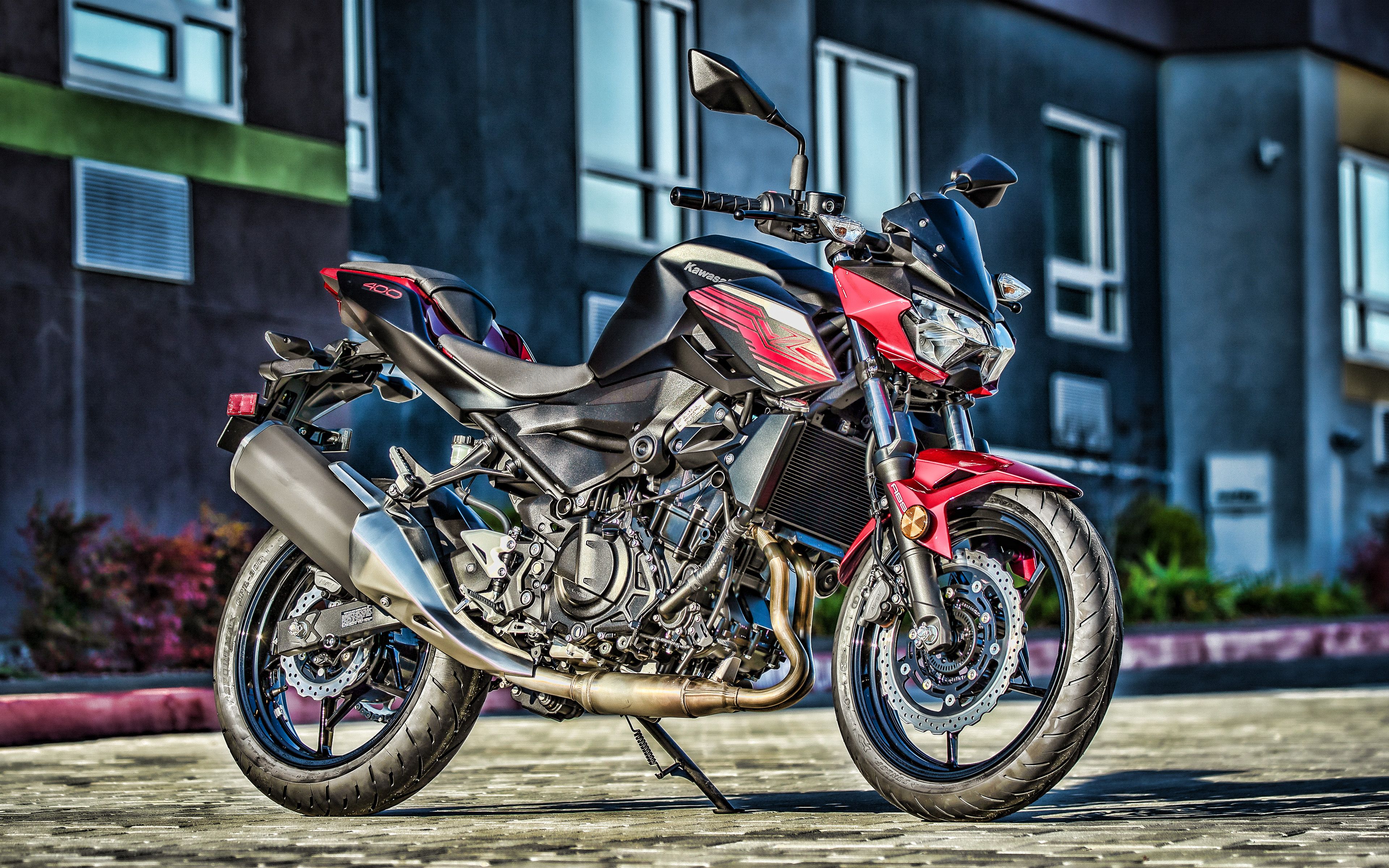 Download wallpaper Kawasaki Z 4k, HDR, 2019 bikes, red