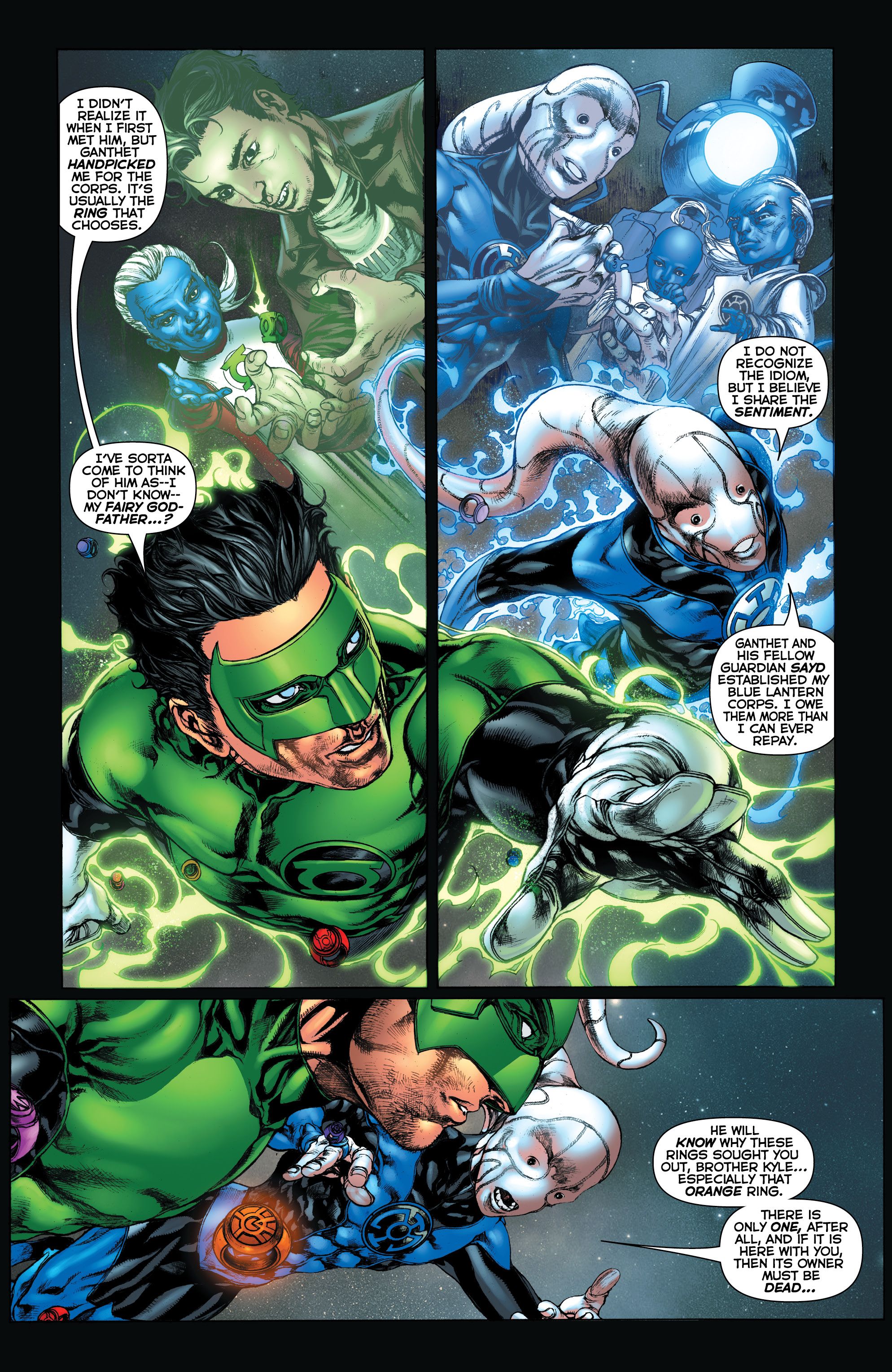 Kyle Rayner and Saint Walker Hunt Ganthet In This Preview of 'The New Guardians '