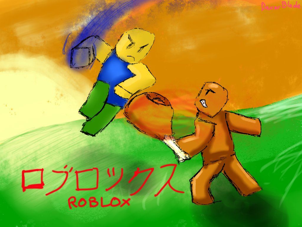 Aivi Drawing ROBLOX Anime Battle Noob VS Chicken