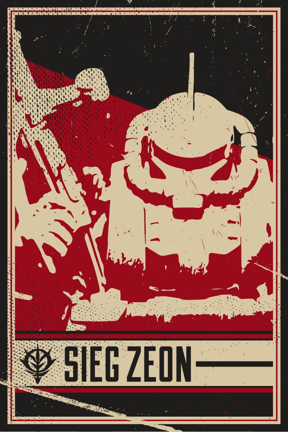 Mecha Propaganda Poster. Etsy. Gundam wallpaper, Gundam art, Custom gundam