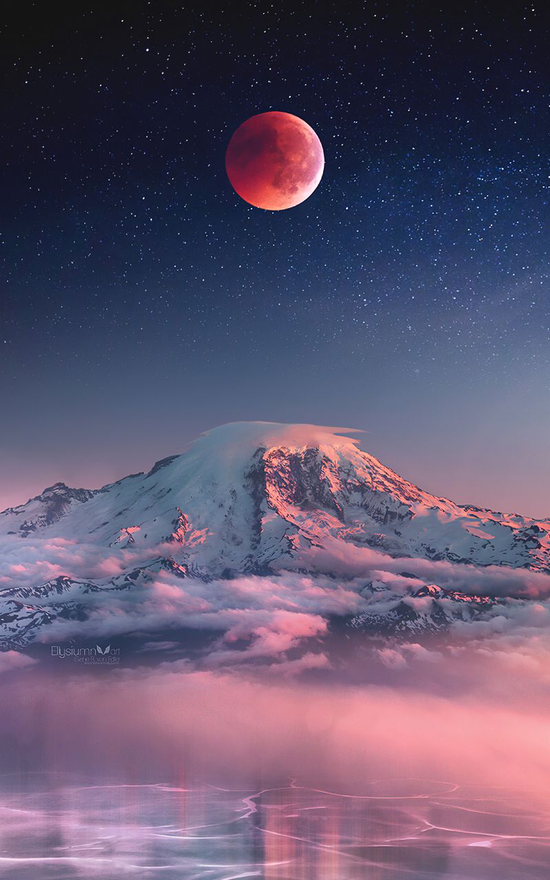 Red Moon Landscape Nexus Samsung Galaxy Tab Note