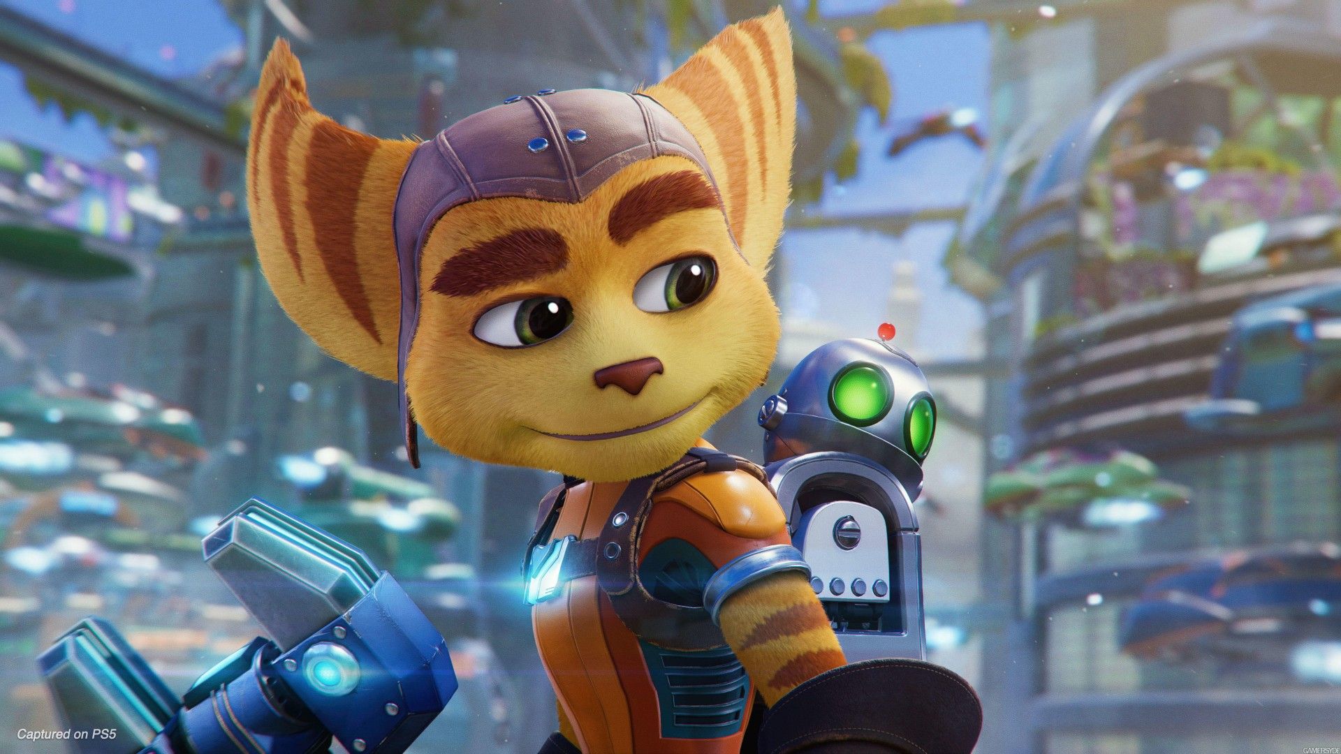 Wallpaper Ratchet & Clank: Rift Apart, gameplay, PlayStation PS Games