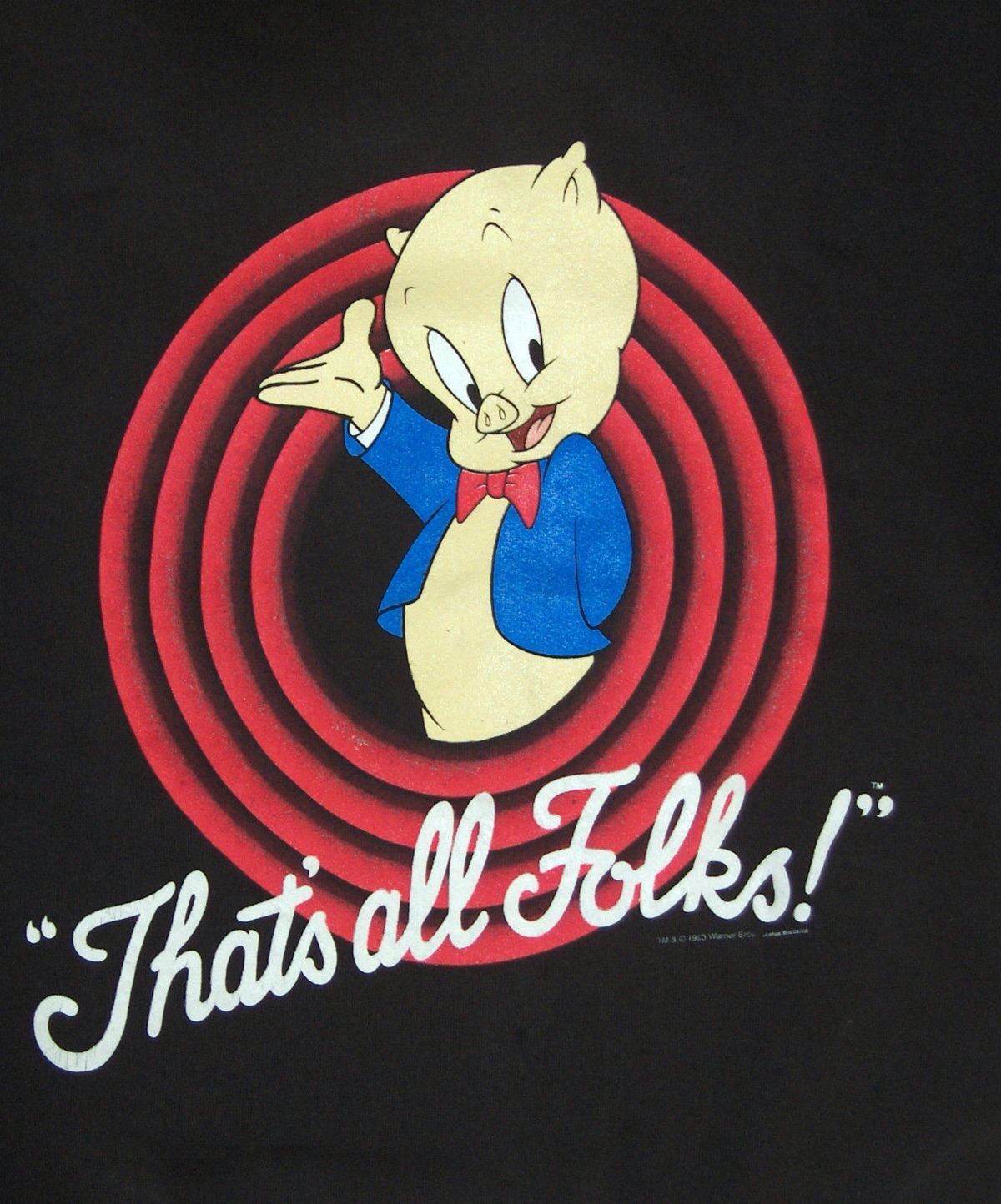 That's All Folks! Pig. Favorite cartoon character, Thats