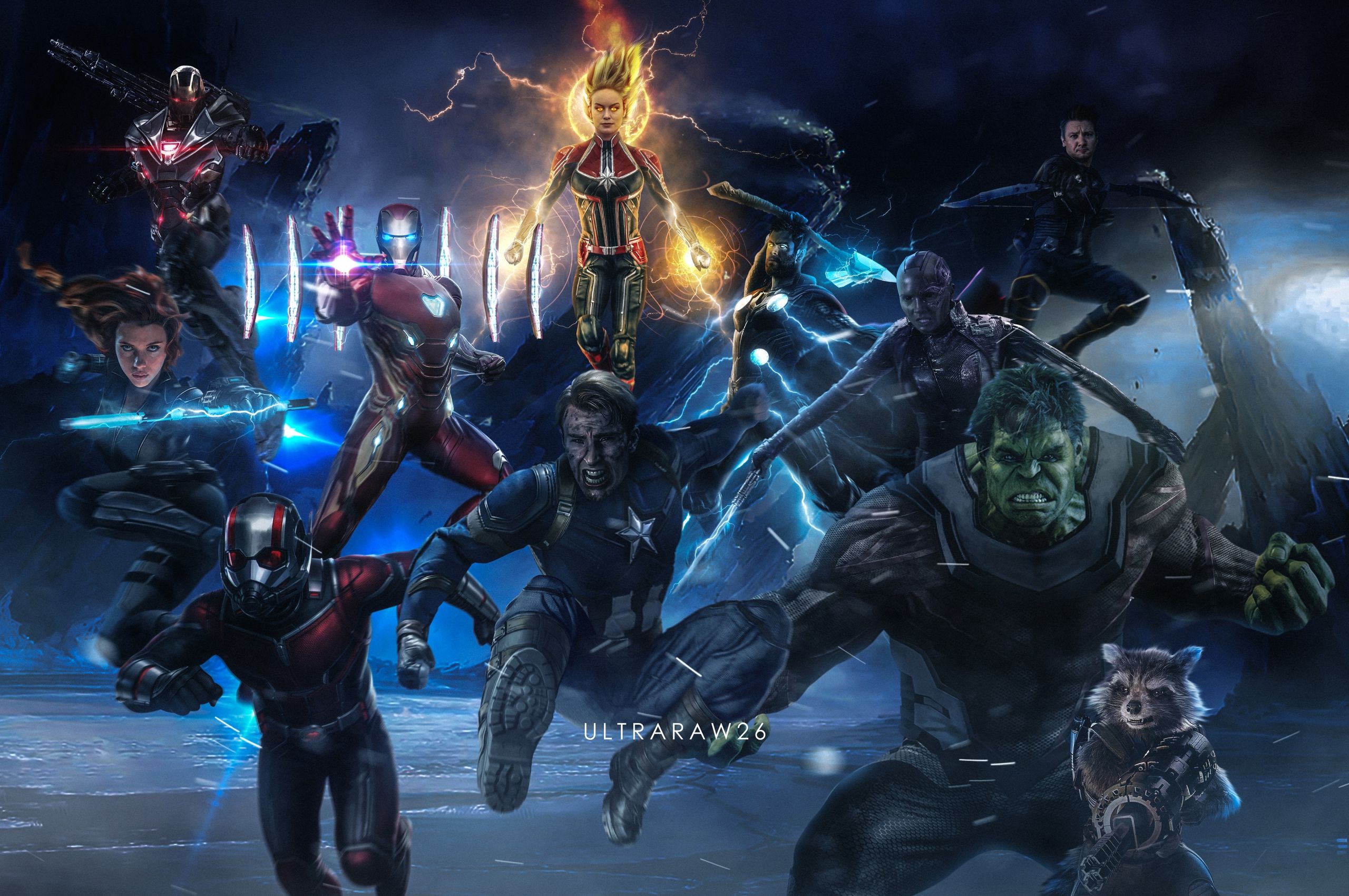 Free download Avengers EndGame Iron Man Thor Hulk Black Widow War