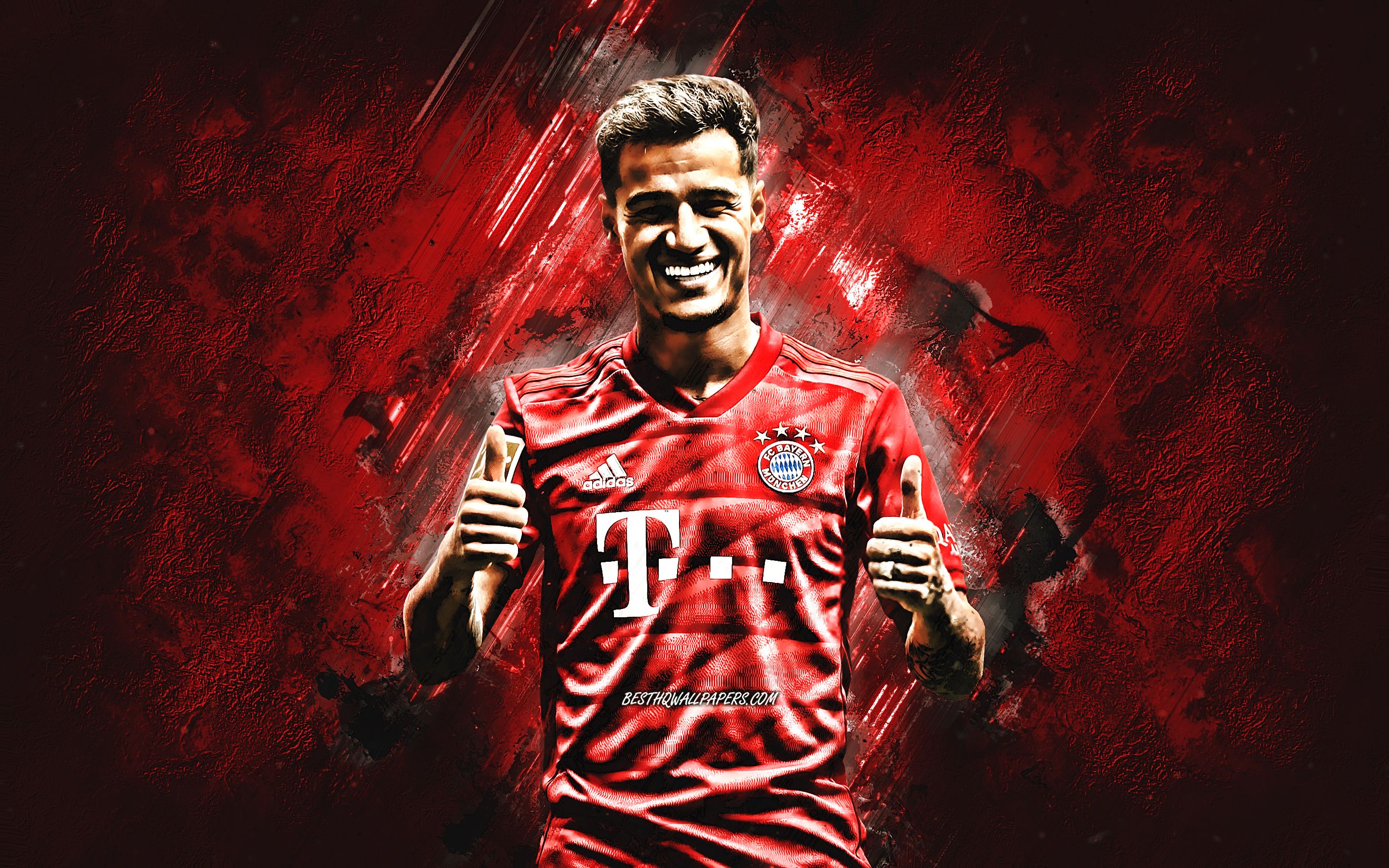 Download wallpaper Philippe Coutinho, FC Bayern Munich