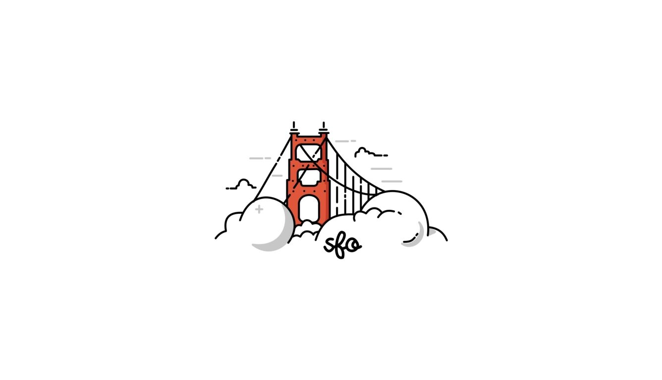 Minimalist Golden Gate Bridge HD Laptop Wallpaper, HD