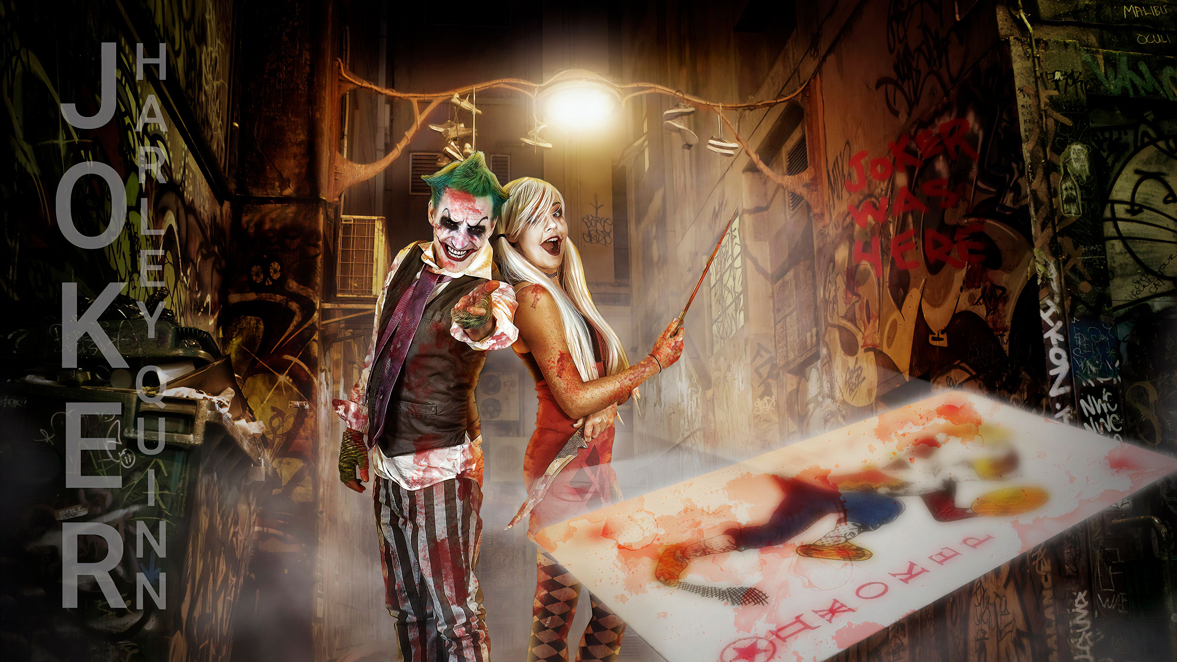 Joker And Harley Quinn Cosplay Photography 4k, HD Superheroes, 4k