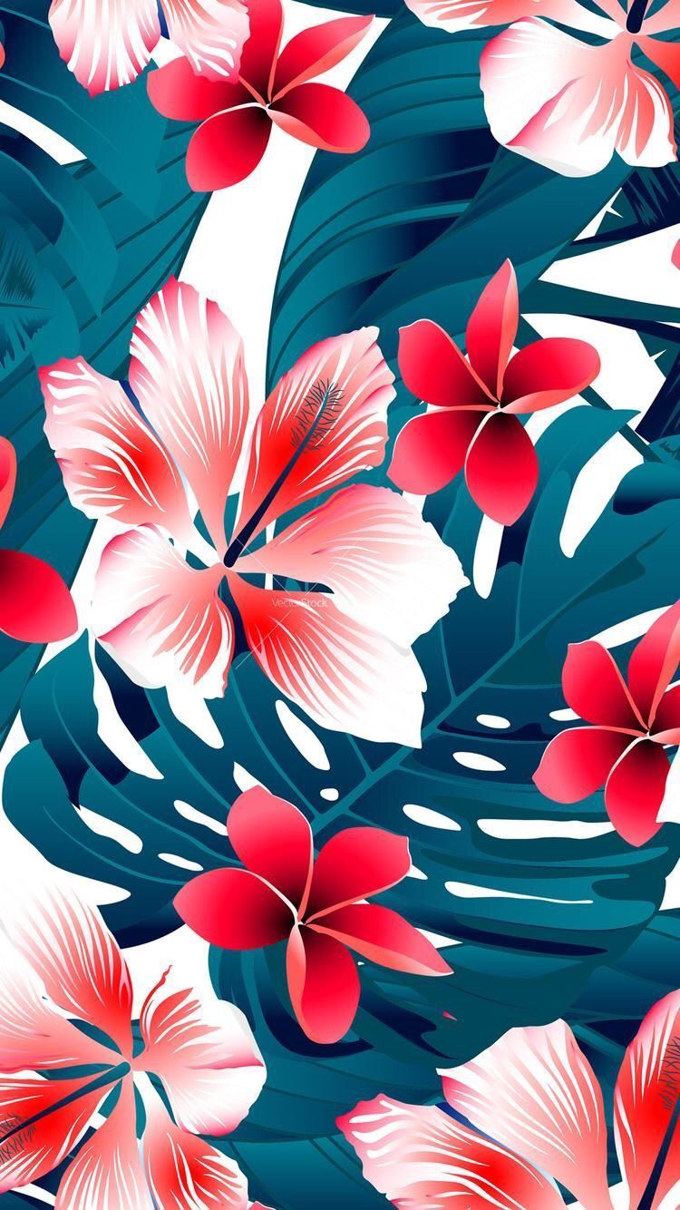 iPhone Aesthetic Flower Flower Hawaiian Wallpaper HD