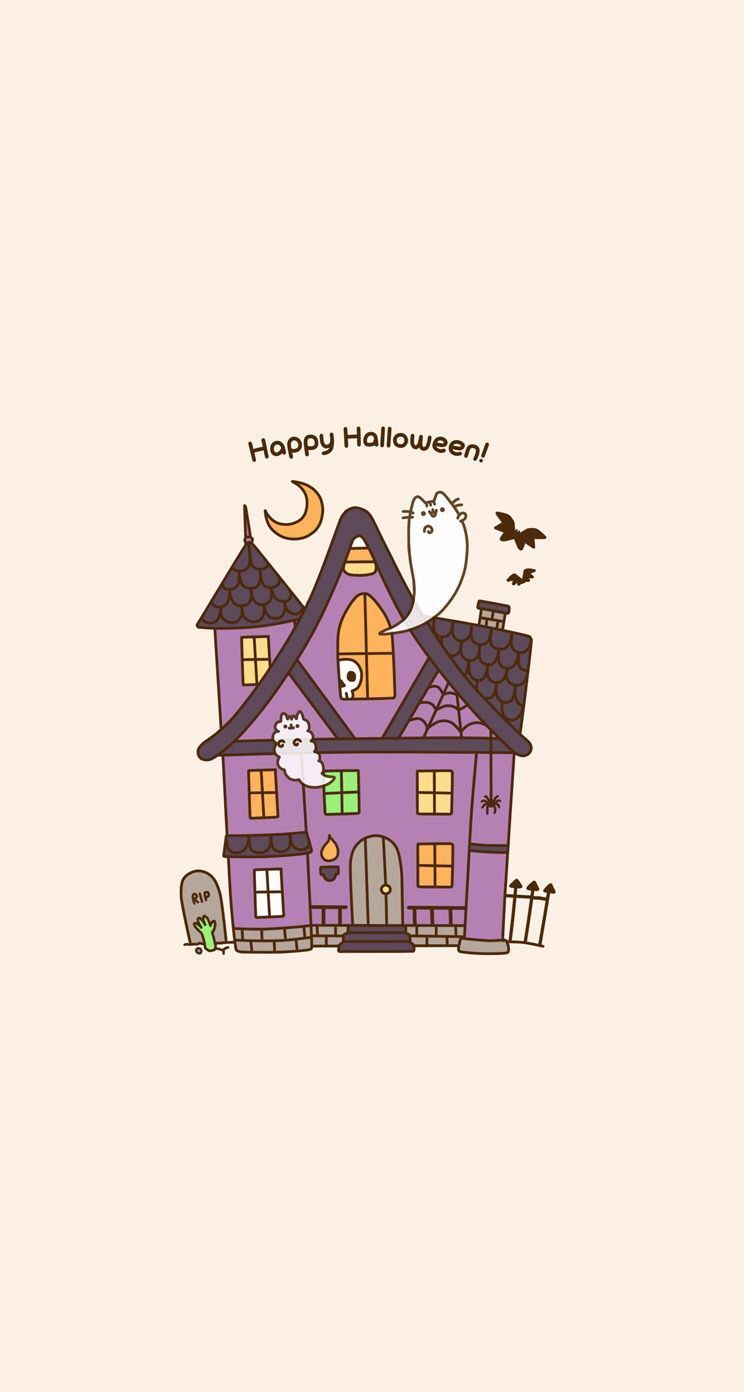 Cute Halloween Pusheen Wallpaper Free Cute Halloween