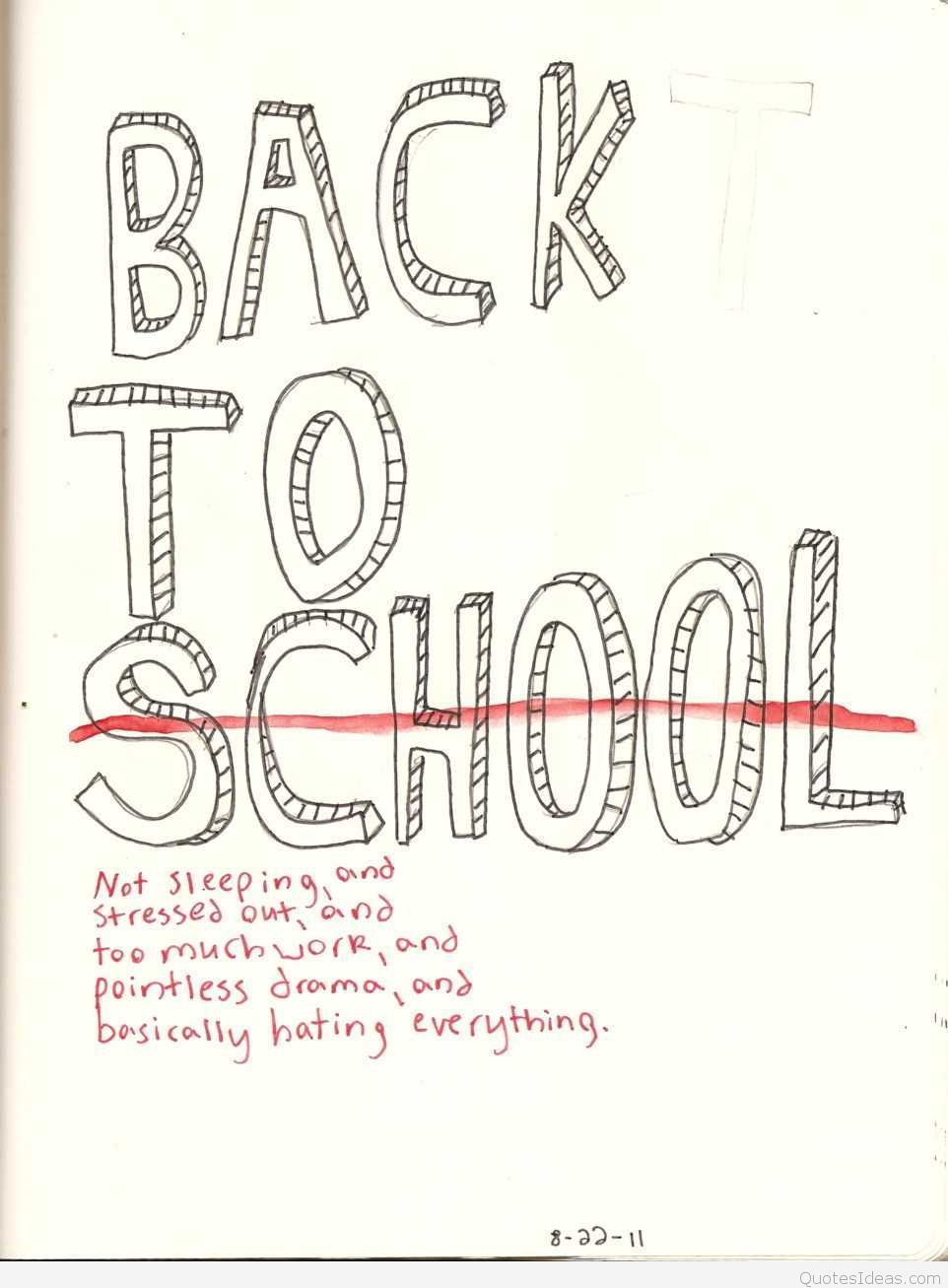 First day of school quotes, picture, sayings, cartoons 2015