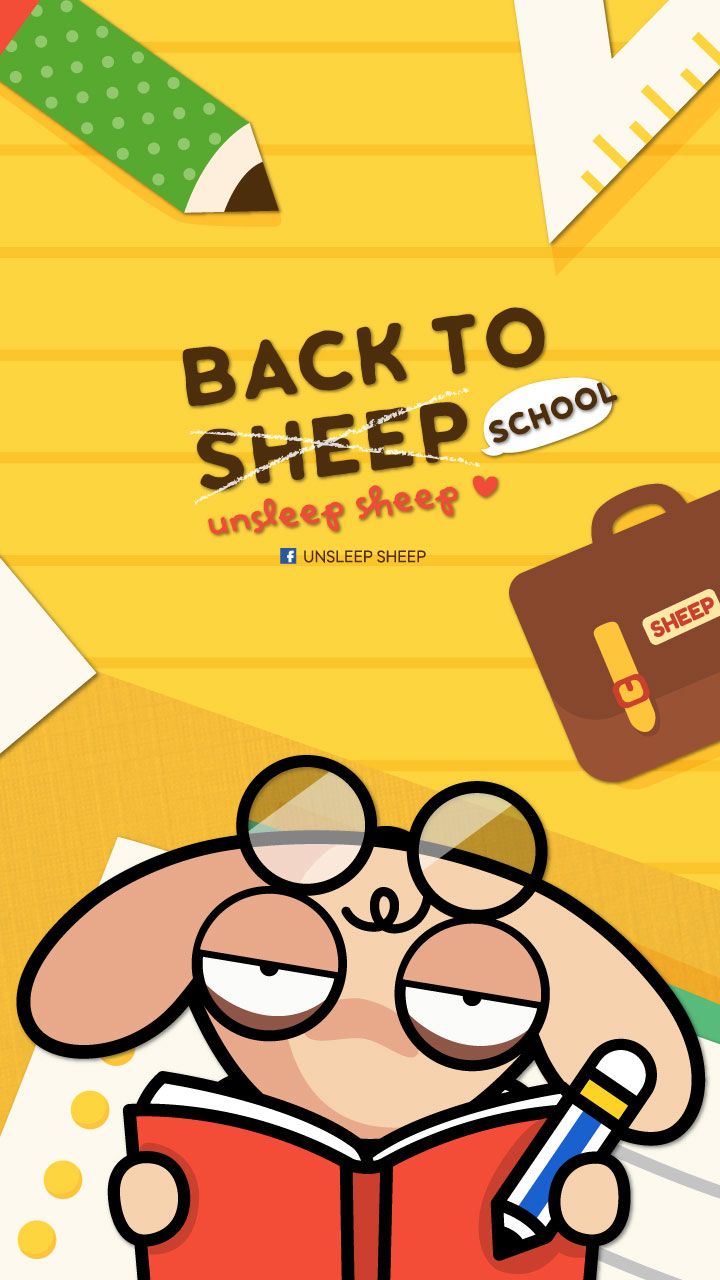 Unsleep Sheep Wallpaper to School
