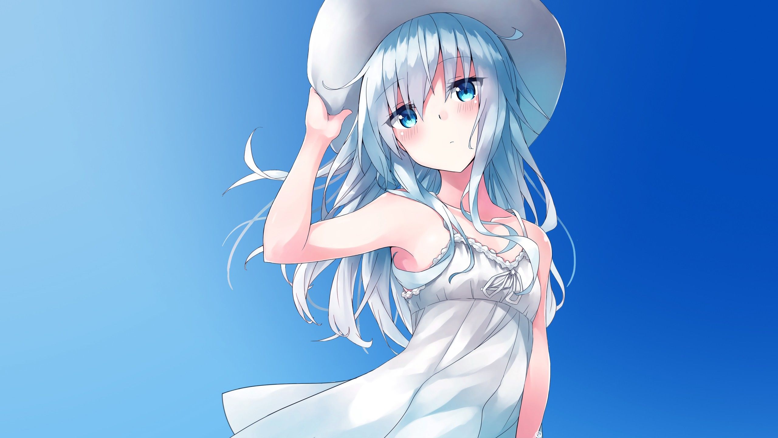 Wallpaper Anime girl, Summer, 4K, Anime