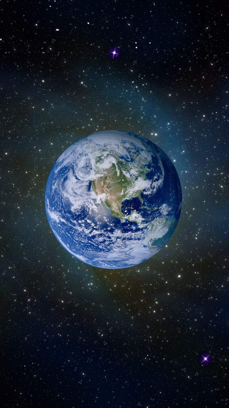 Earth HD iPhone 7 Wallpaper [750x1334]. Uzay ve astronomi, Resim