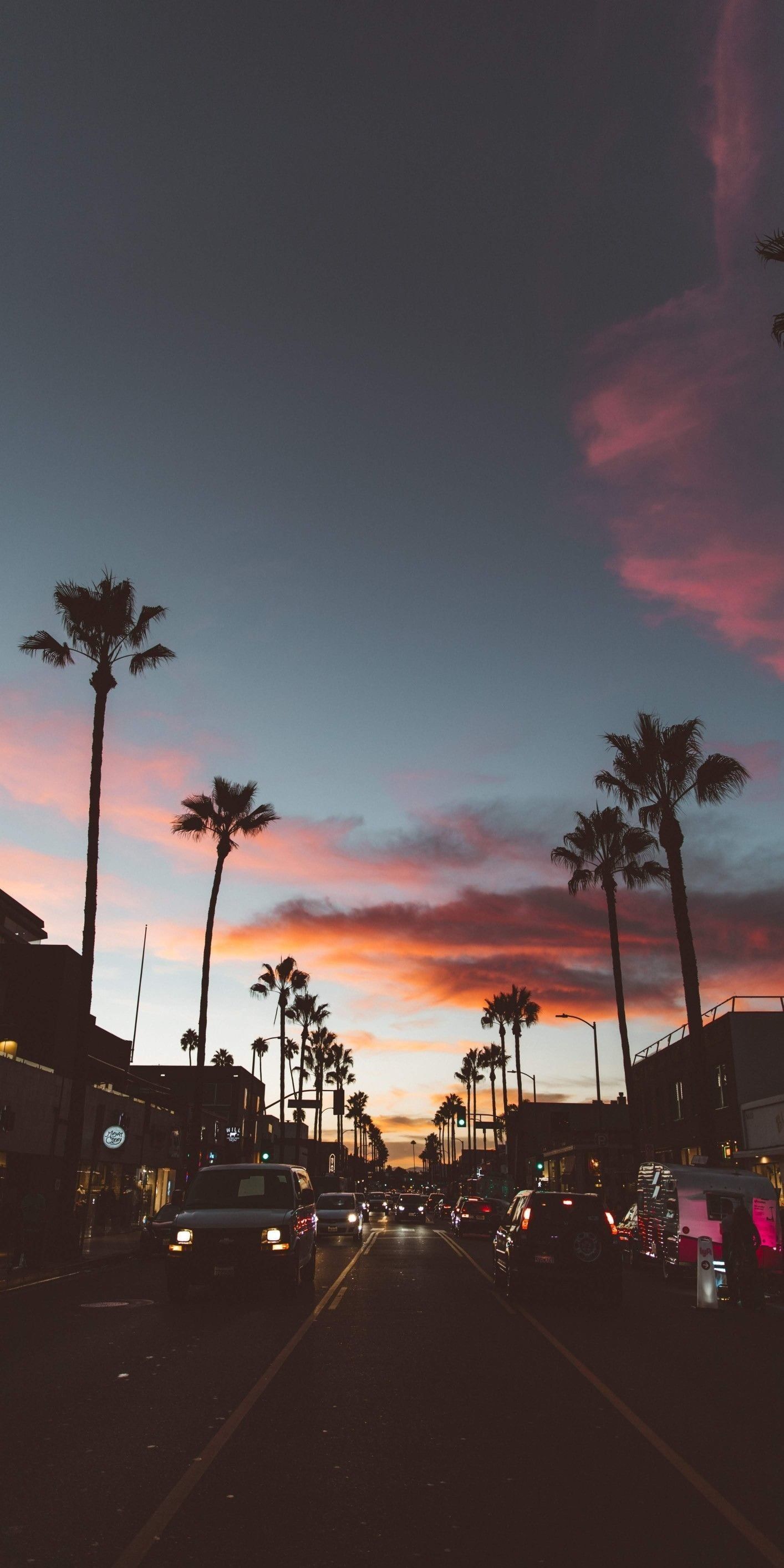California Sunset Wallpaper iPhone
