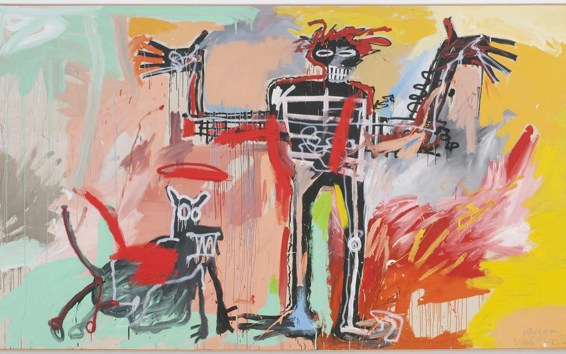 Jean Michel Basquiat, Boy And Dog In A Johnnypump