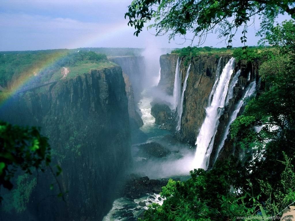 Victoria Falls Zimbabwe World Wonders HD Desktop