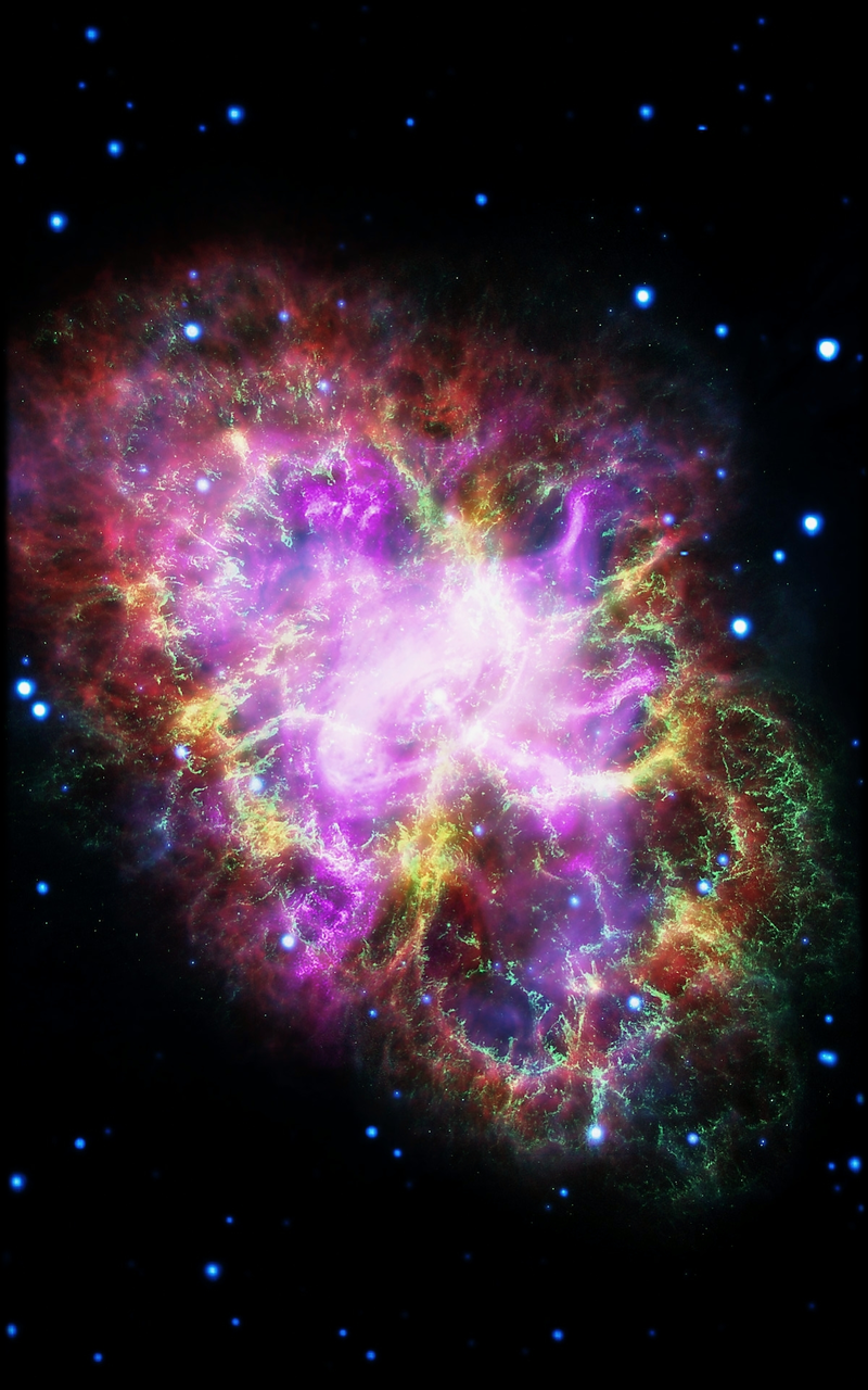 M1 Messier 1 the Crab Nebula Mobile Phone Wallpaper 1200x1920