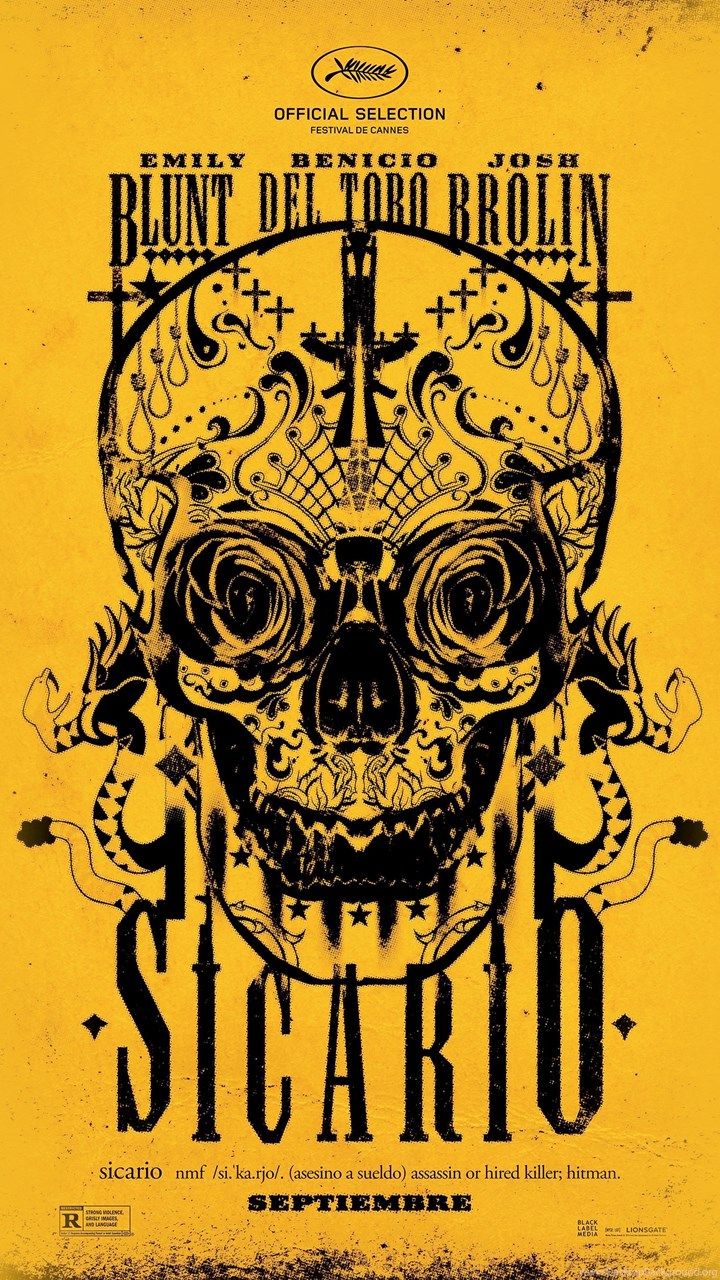 Sicario 2015 Official Movie Poster Wallpaper HD Online Movies