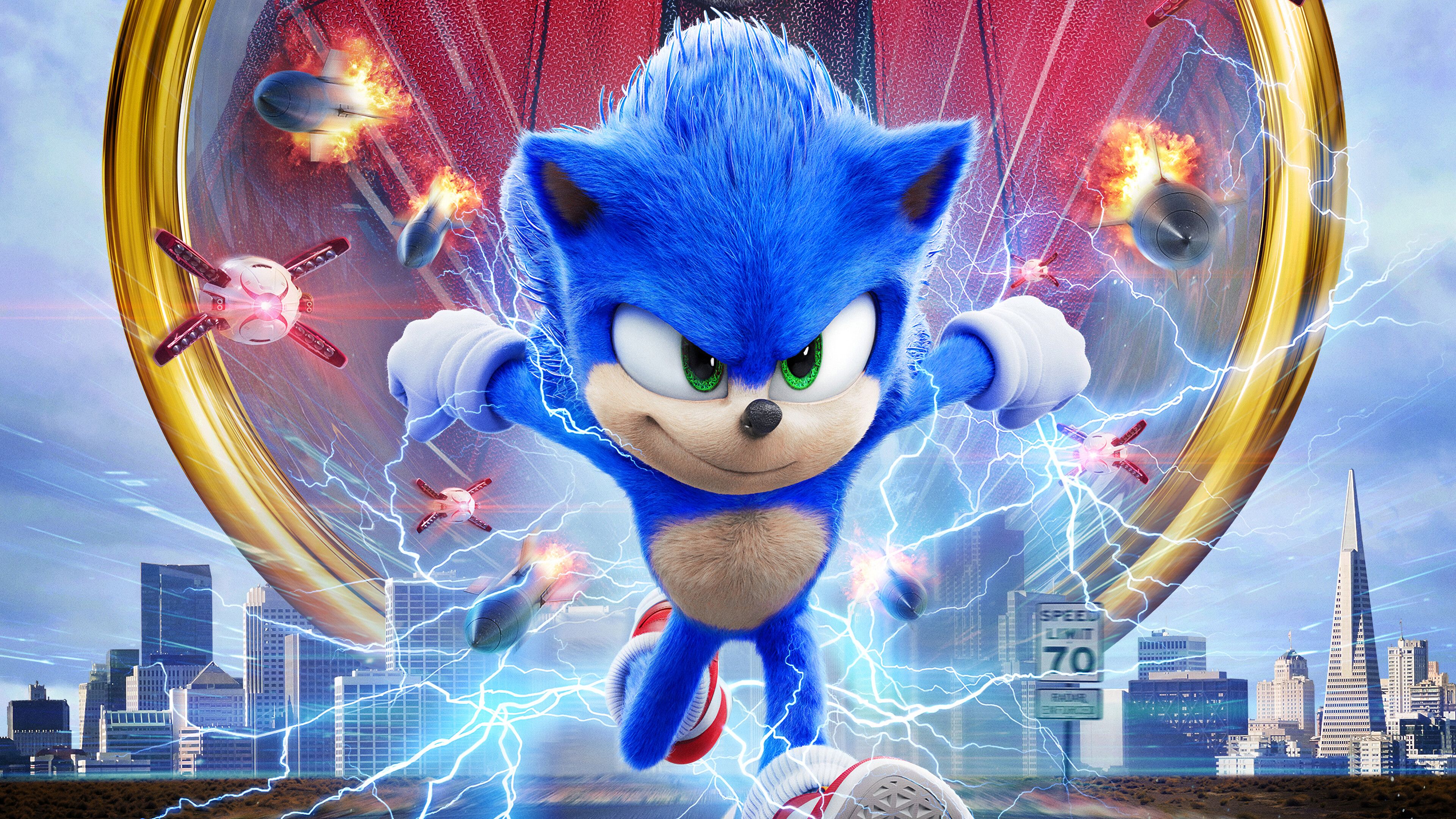 Sonic the Hedgehog Movie Poster Wallpaper 4k Ultra HD