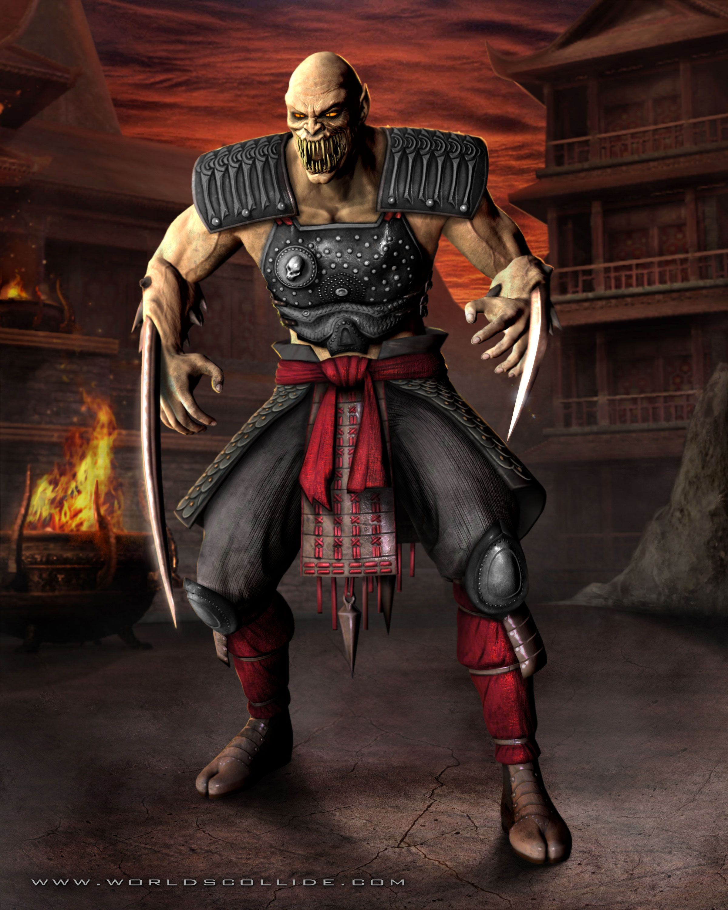 Download Mortal Kombat Baraka Unleashing His Fury Wallpaper