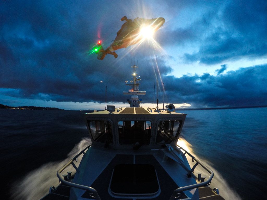 Night Ops. A 45 Foot Response Boat Medium From Coast Guard