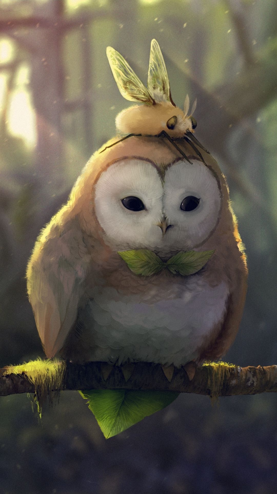Fantasy / Owl (1080x1920) Mobile Wallpaper. Owl wallpaper, Owl