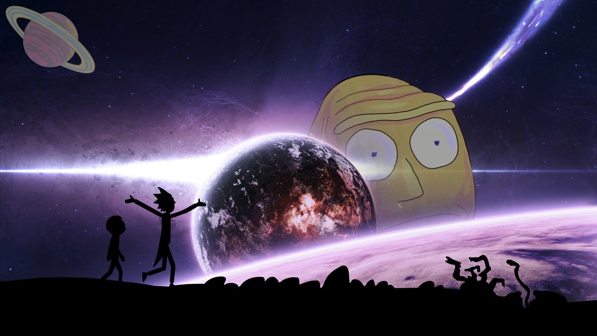 Rick And Morty Outer Space Wallpapers - Wallpaper Cave