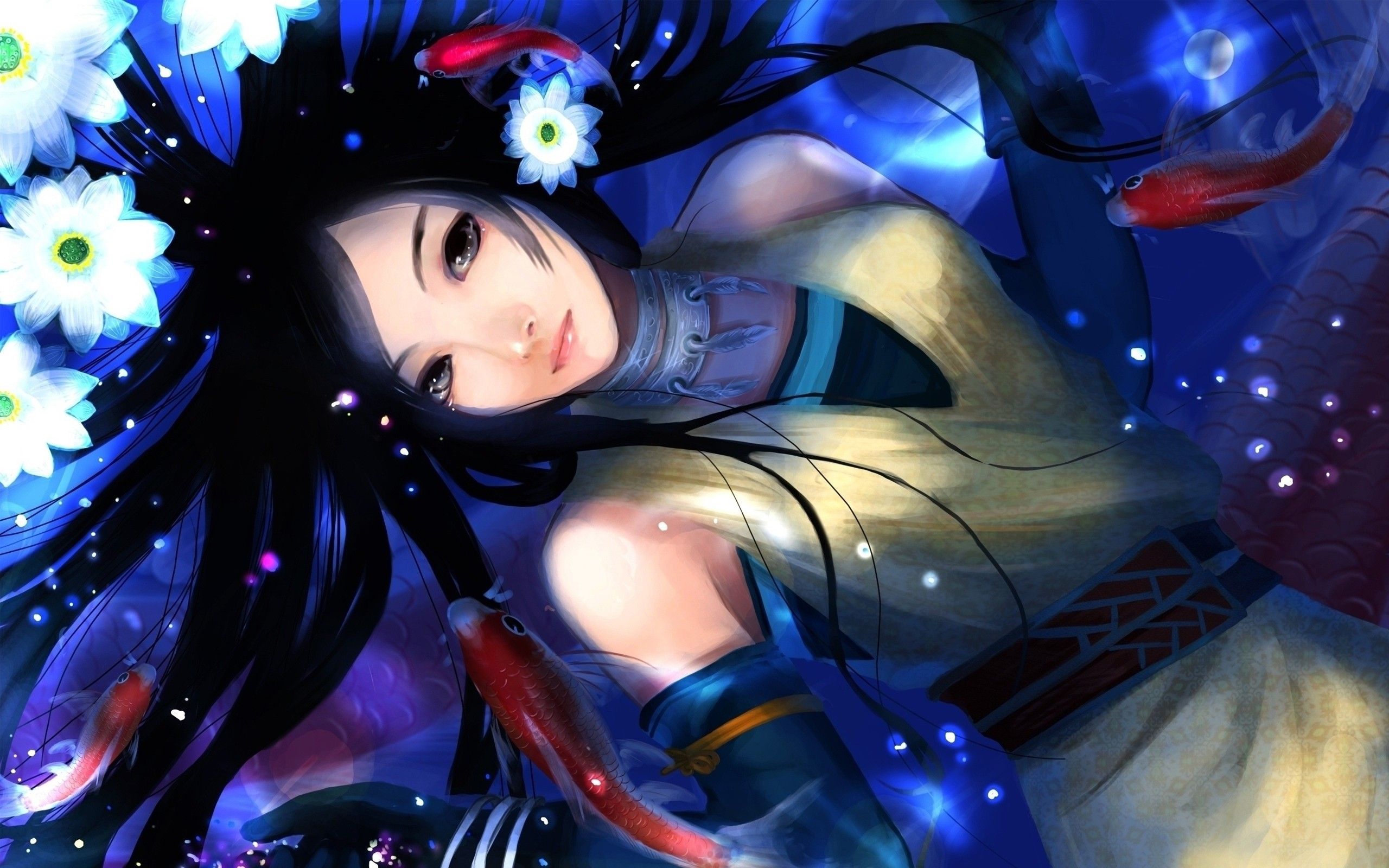 Fantasy Girl in the Water HD Wallpaper. Background Image
