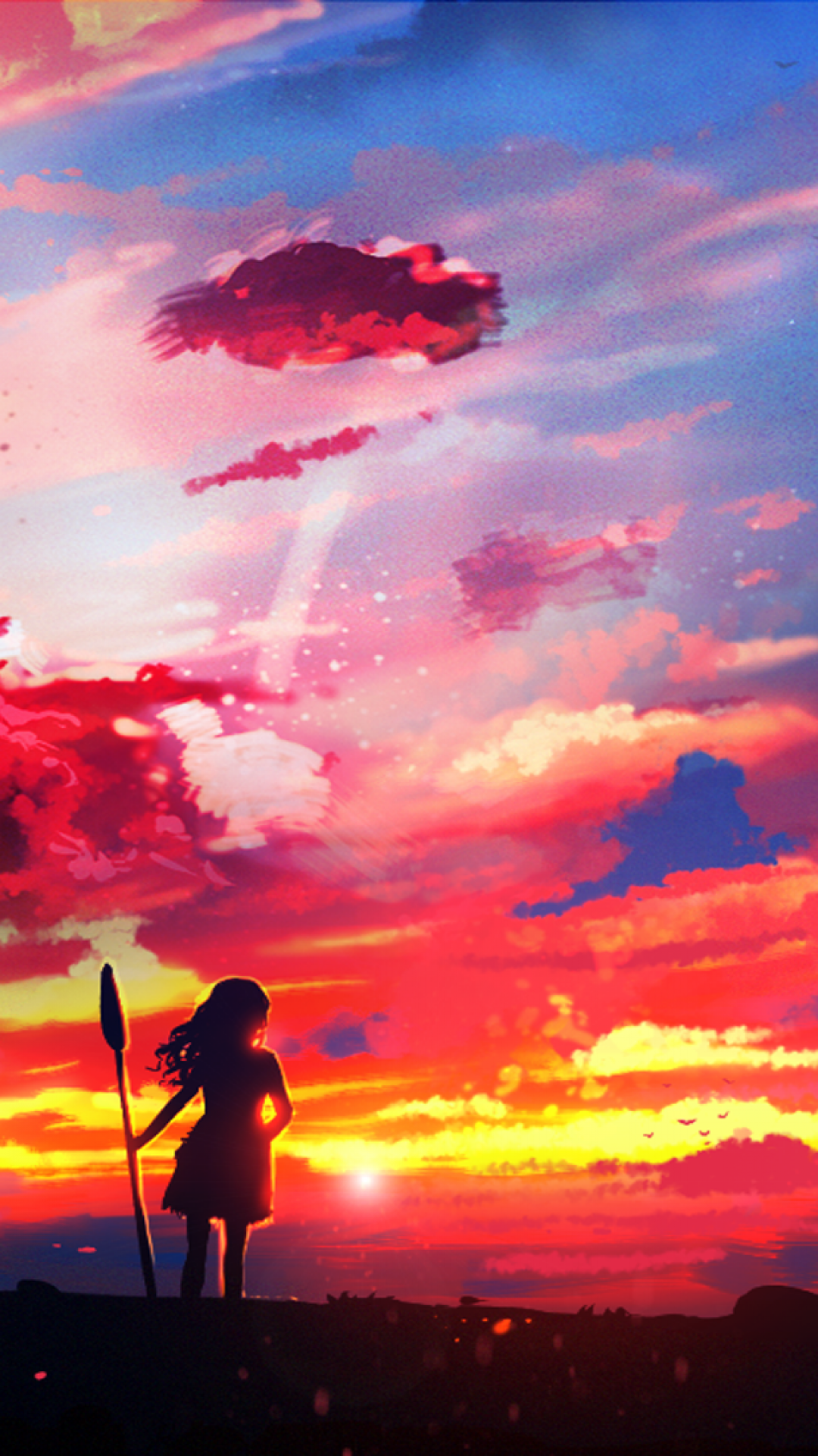 Download 1080x1920 Moana, Animation, Disney, Painting, Clouds