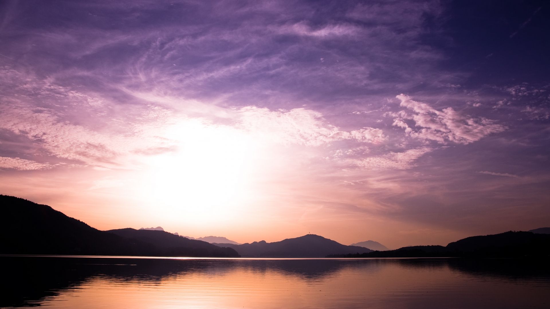 Free download Sunset Over Lake Wallpaper HD Wallpaper 2560x1600