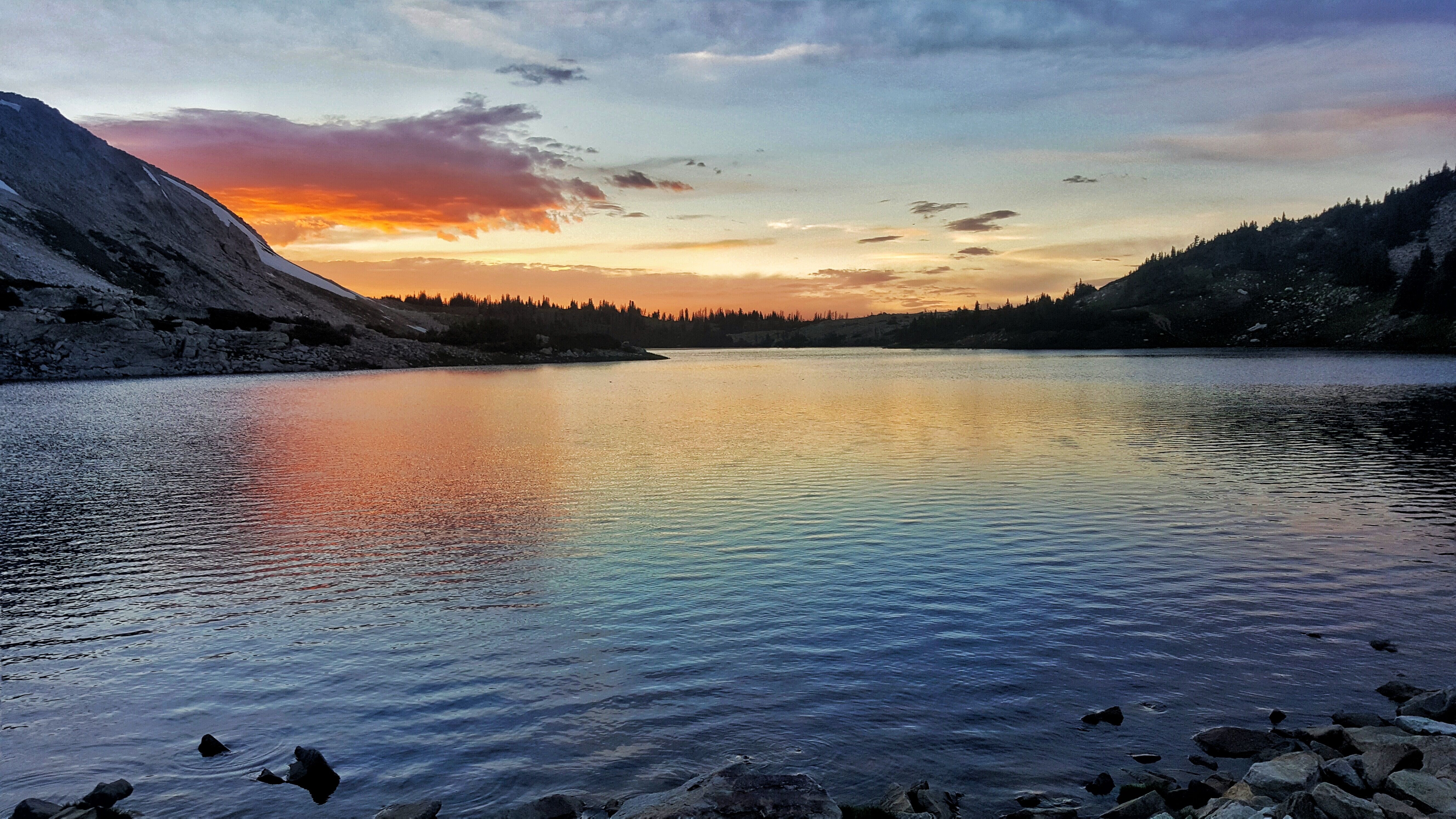 Sunset Over North Gap Lake 5k, HD Nature, 4k Wallpaper, Image