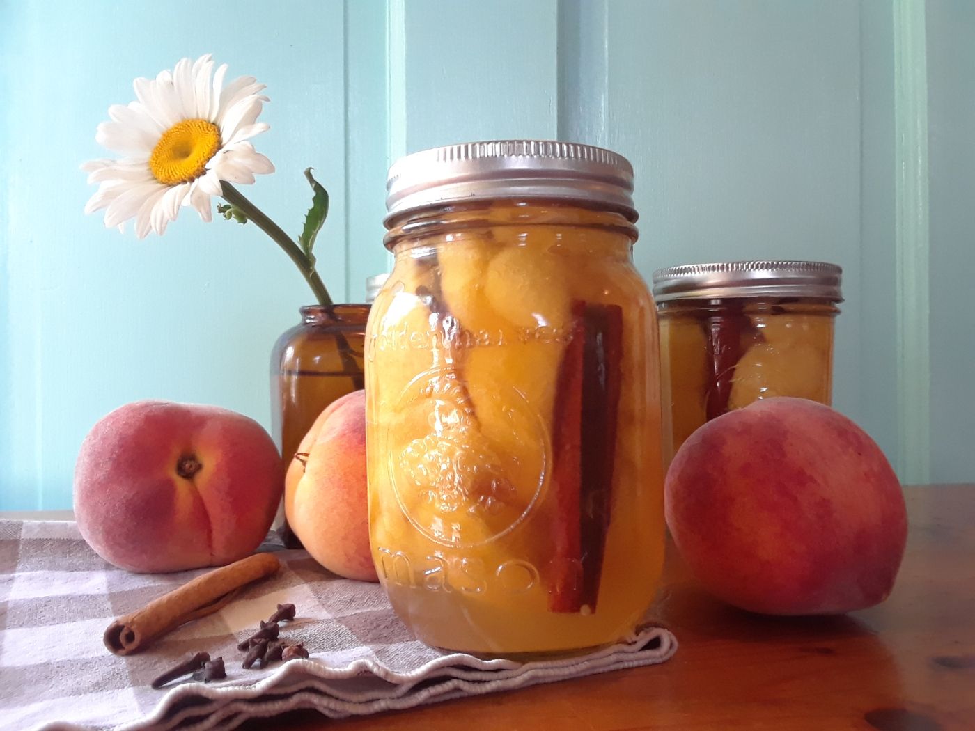 Pickled Peaches; Sugar and Spice and Everything Nice