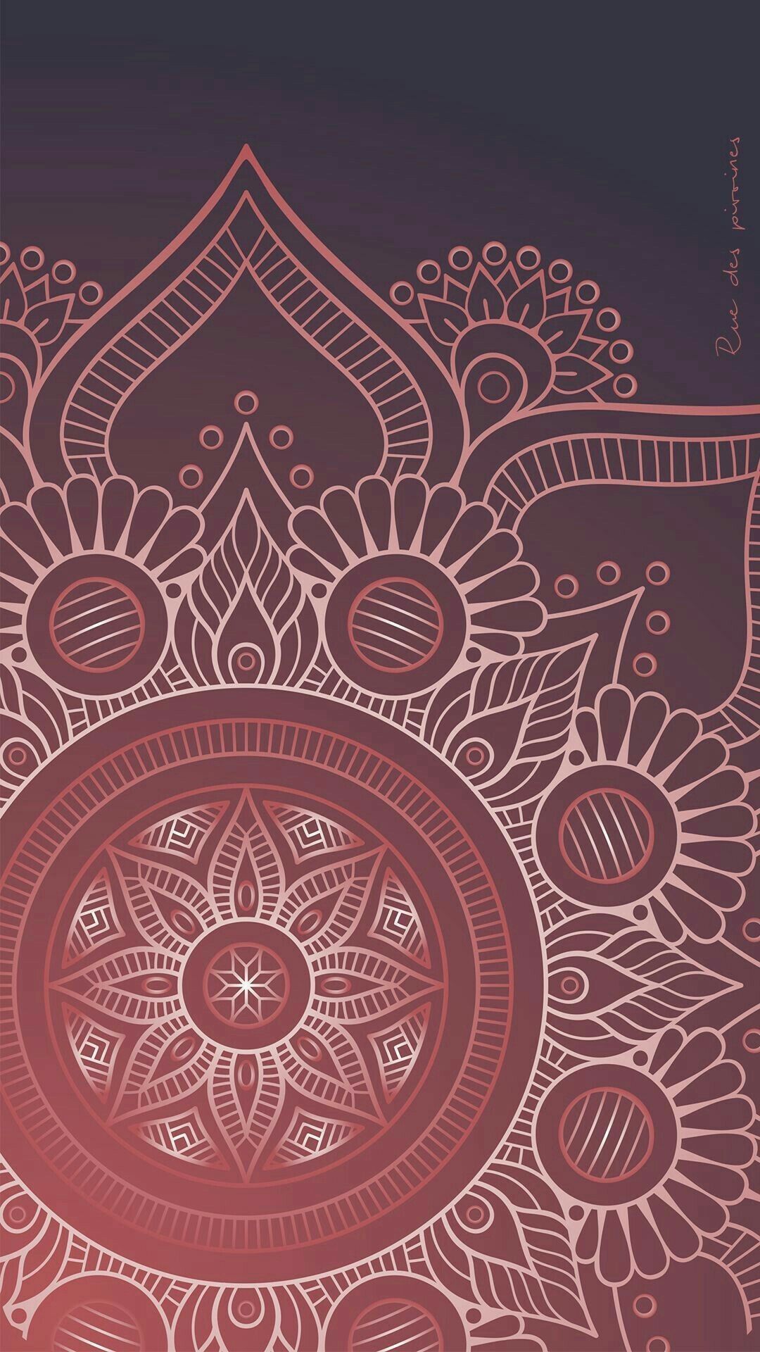 Inspirational Bohemia HD Wallpaper Mobile. Mandala wallpaper, iPhone wallpaper pattern, Art wallpaper