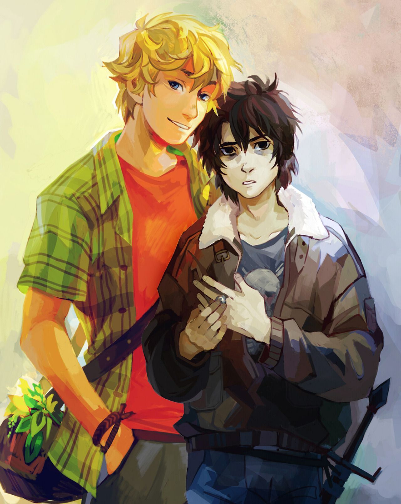 Viria Solangelo official PJO art commissioned