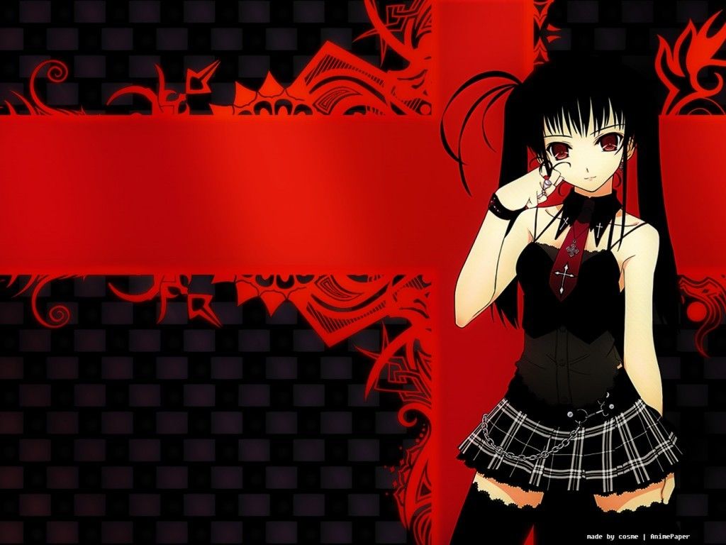 the best wallpaper of the web: Dark Gothic Girl Anime