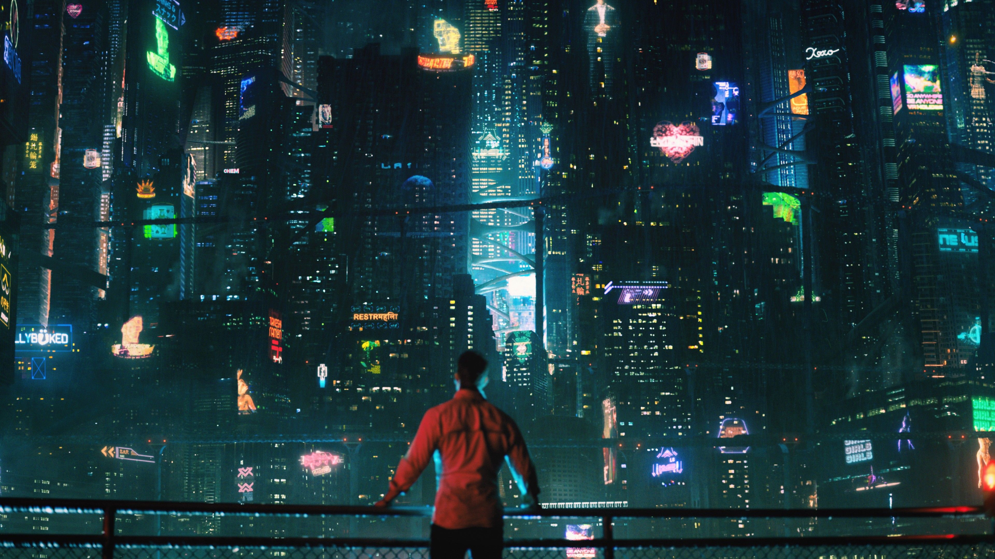 Wallpaper futuristic, cyberpunk, future world, 4K, Art