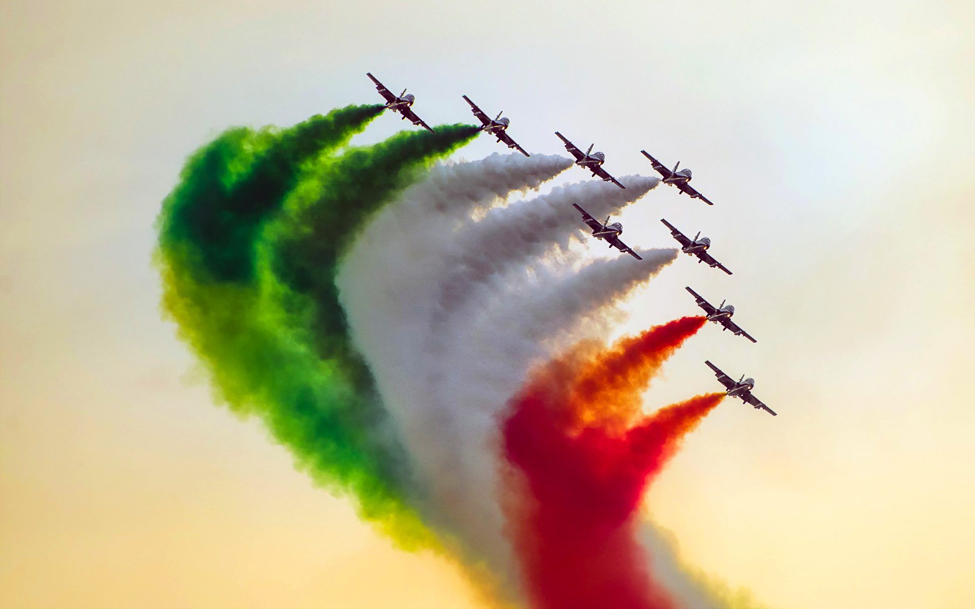 Indian Airforce Fighter Jets Smoke 4K Wallpaper