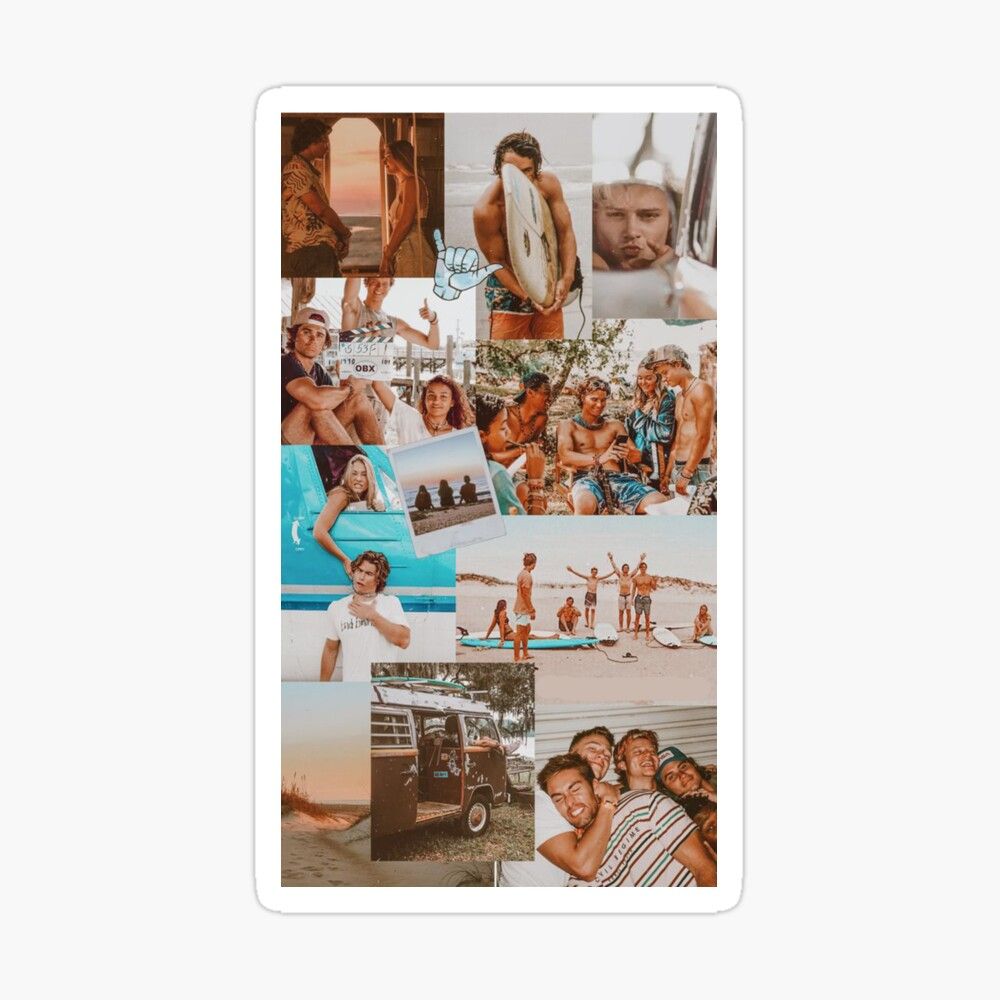 Best Summer Outer Banks Aesthetic Collage Greeting Card
