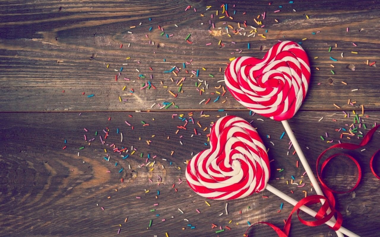 Hearts Lollipop Wallpaper Wallpaper HD