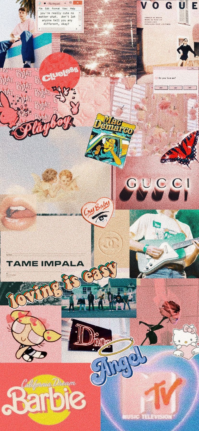 retro vintage aesthetic collage wallpaper iphone x xr xs iPhone 10