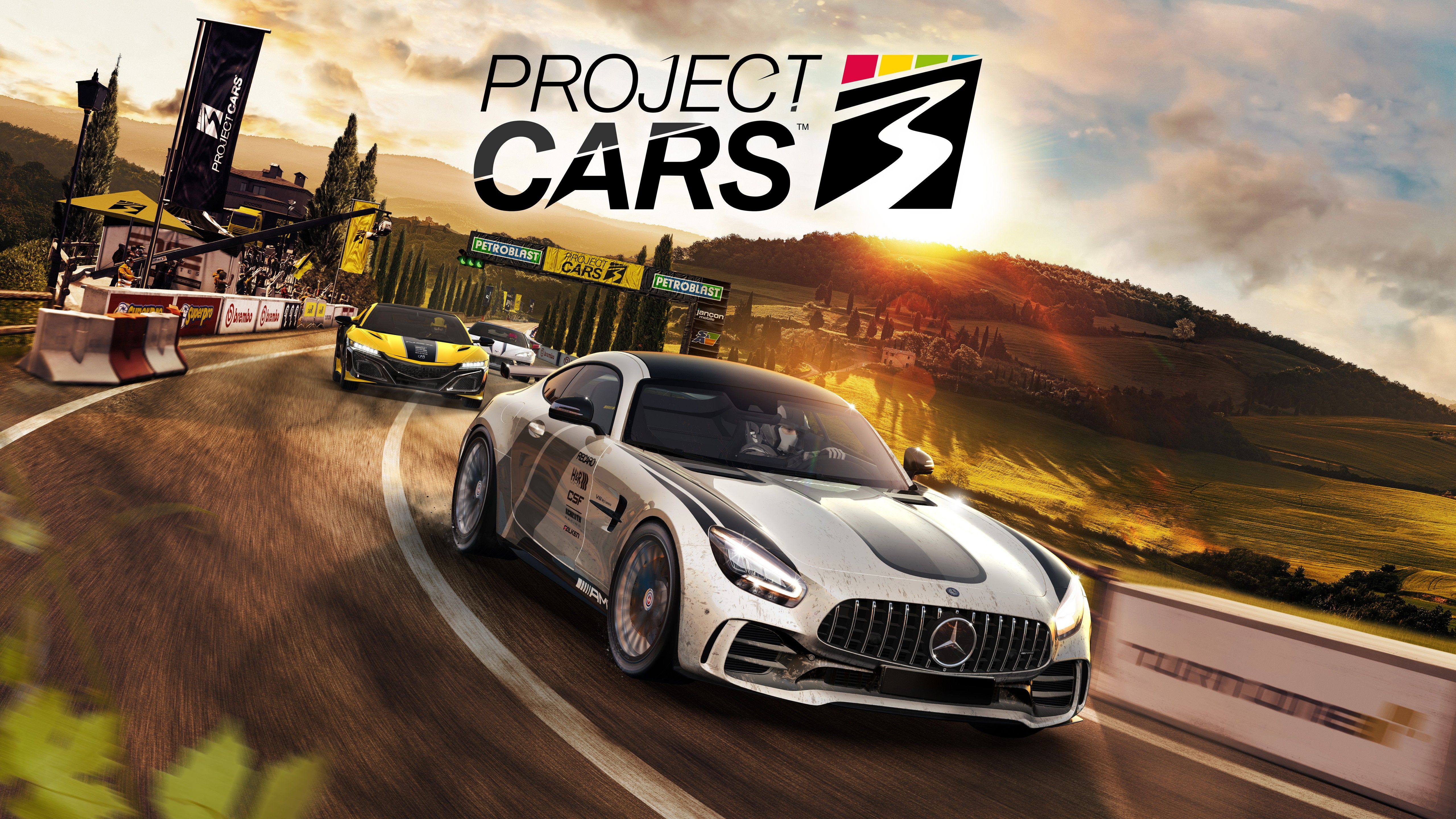 Project Cars 3 4K Wallpaper, Mercedes AMG GT R, PC Games