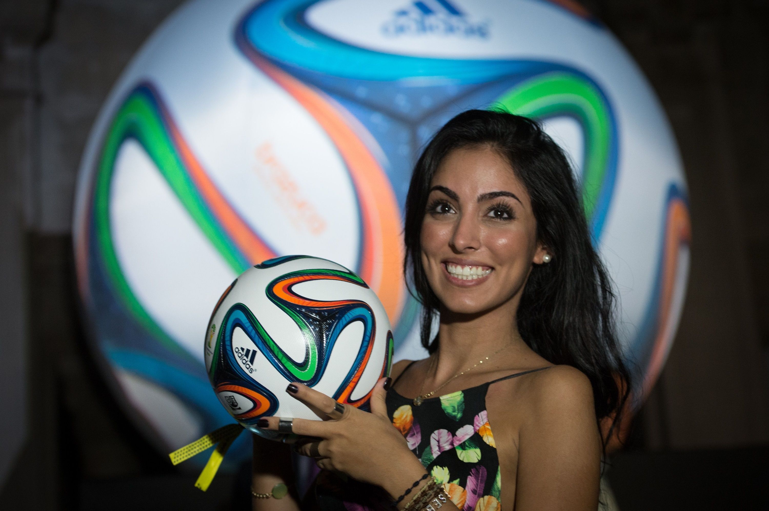 Hot Brazilian Girl FIFA 2014 HD Wallpaper