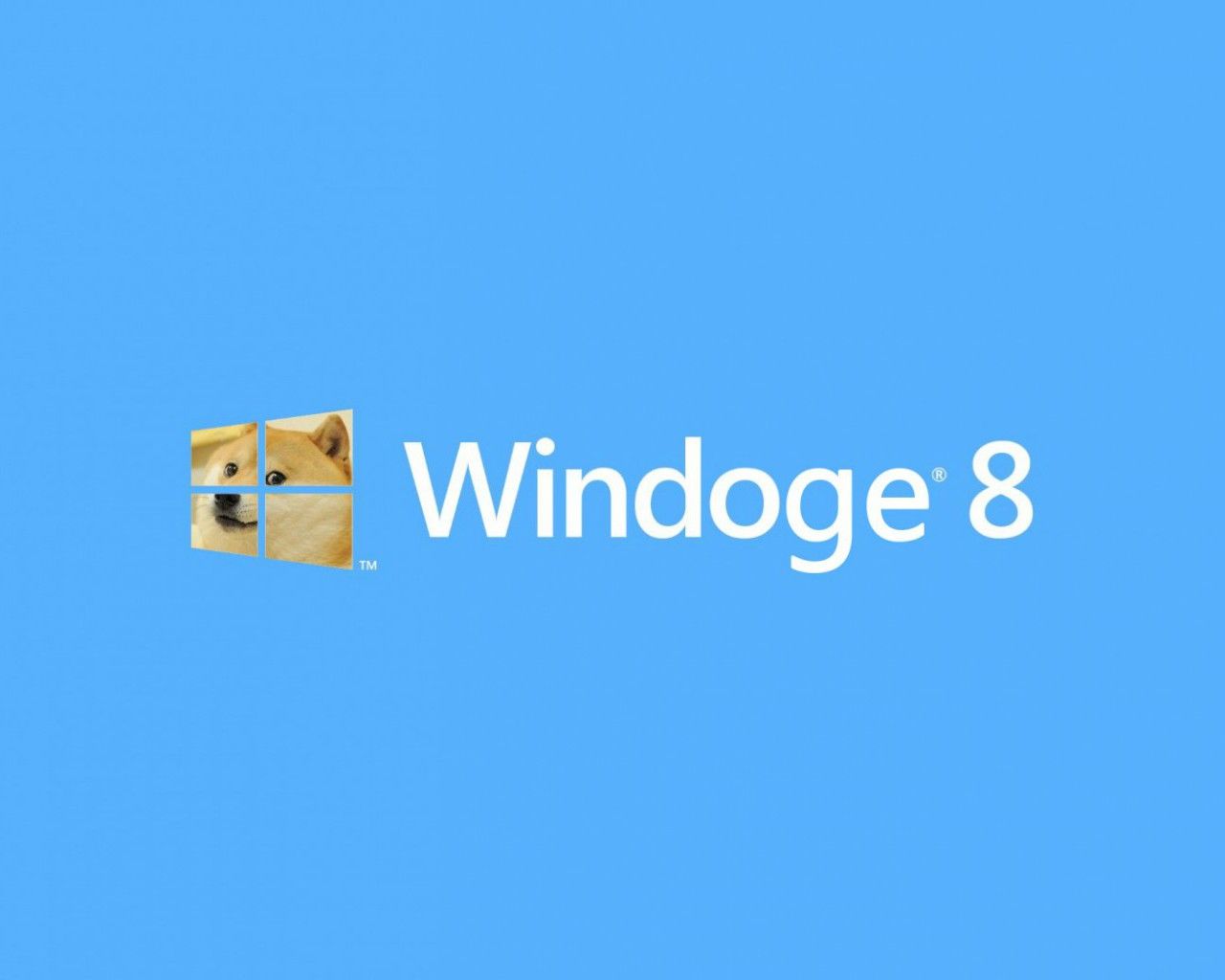 Download 1280x1024 Windoge 8 DOGE Meme Wallpaper