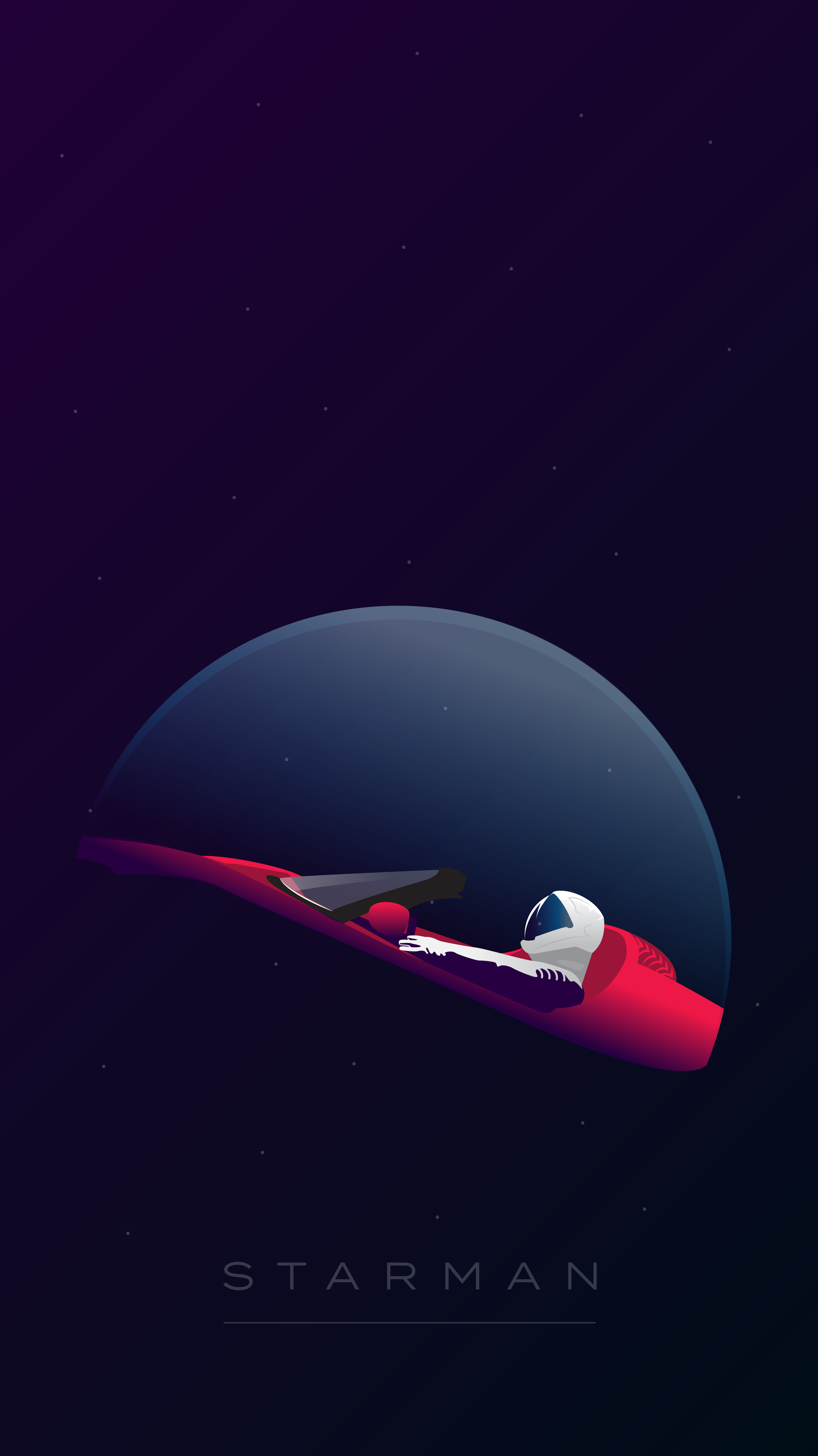SpaceX Starman Wallpaper Inspired From Falcon Heavy's Tesla