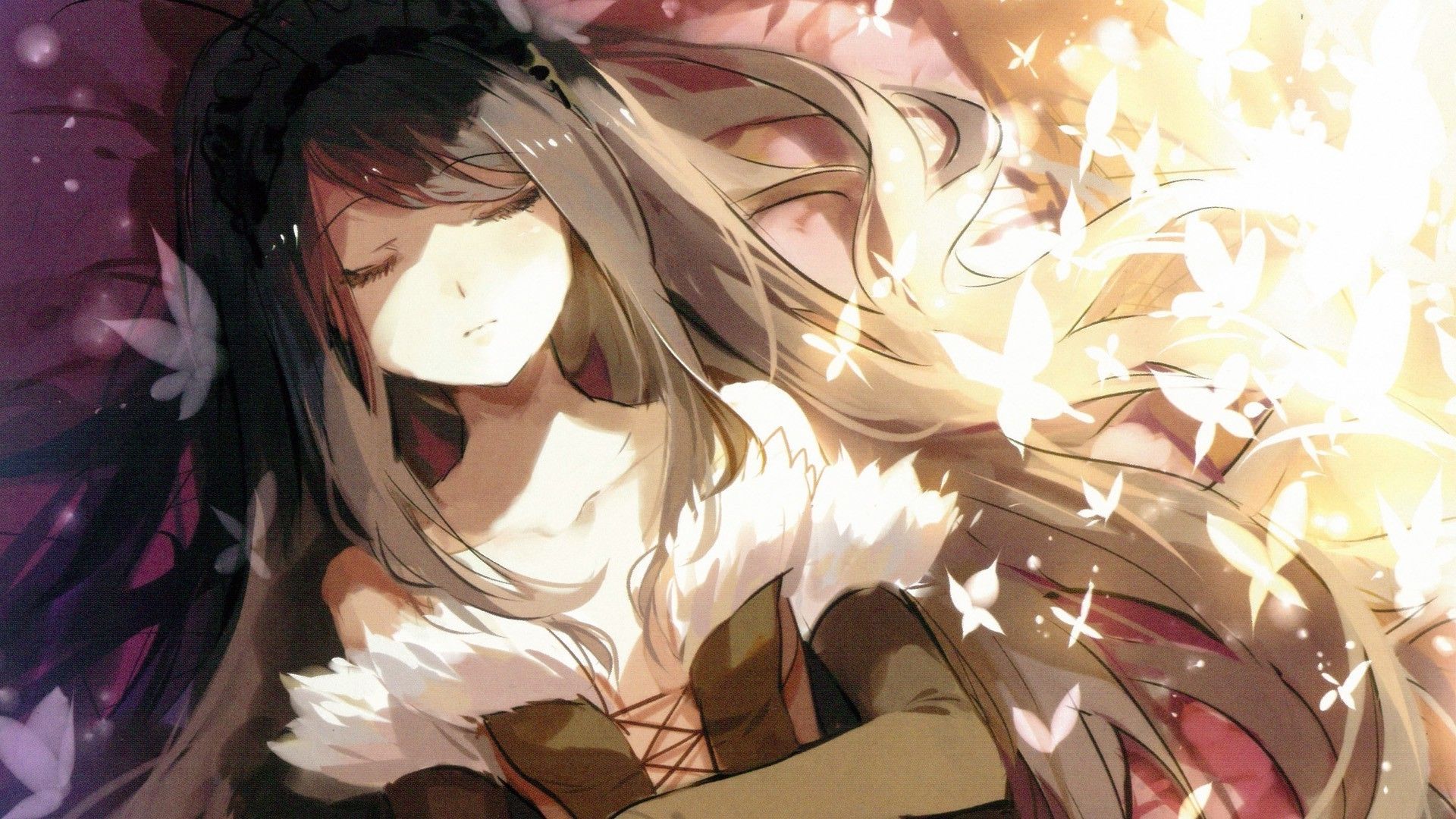 anime Girls, Sleeping Wallpaper HD / Desktop and Mobile Background