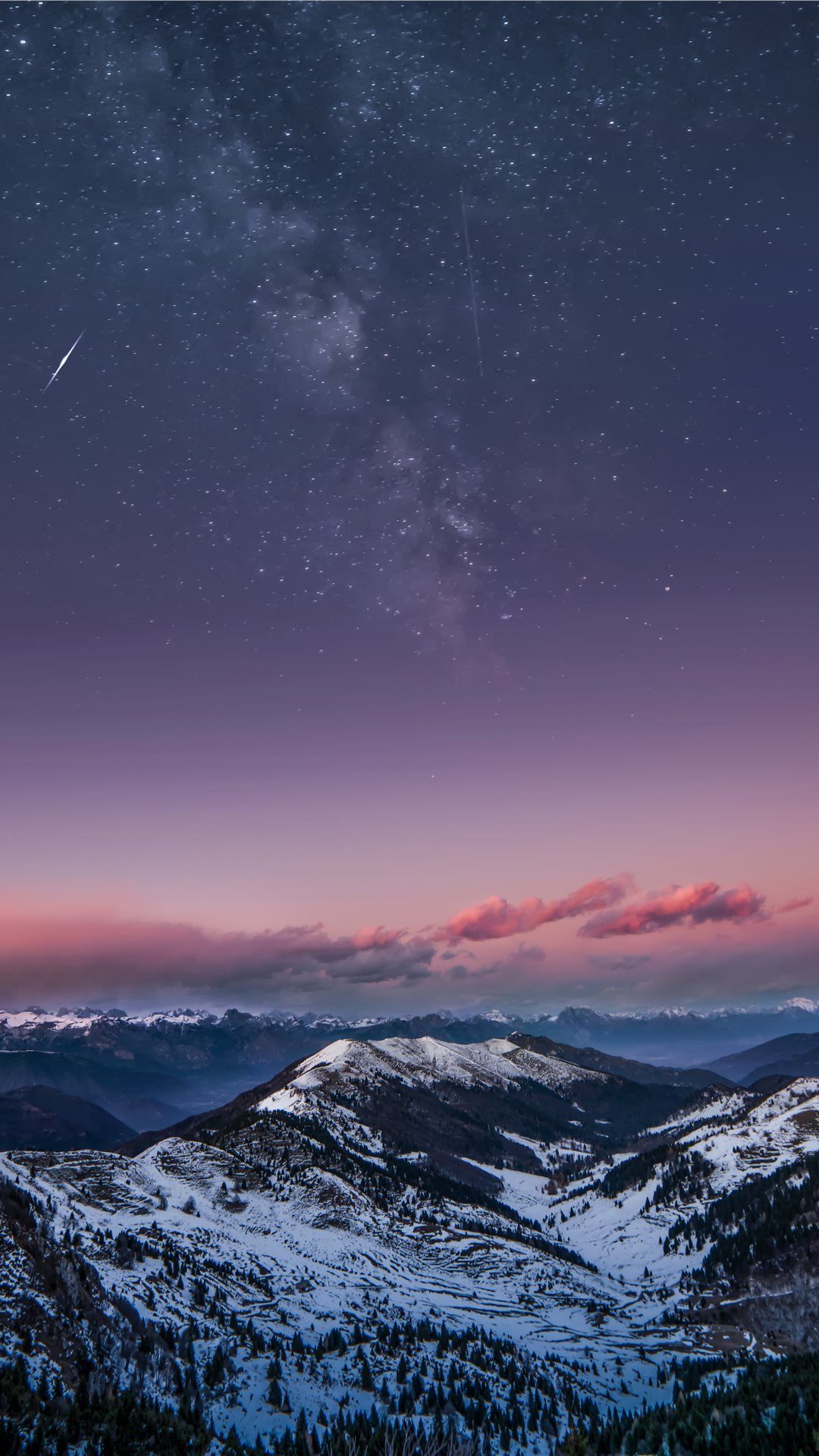 Mountain Milky Way iPhone Wallpaper Free Download