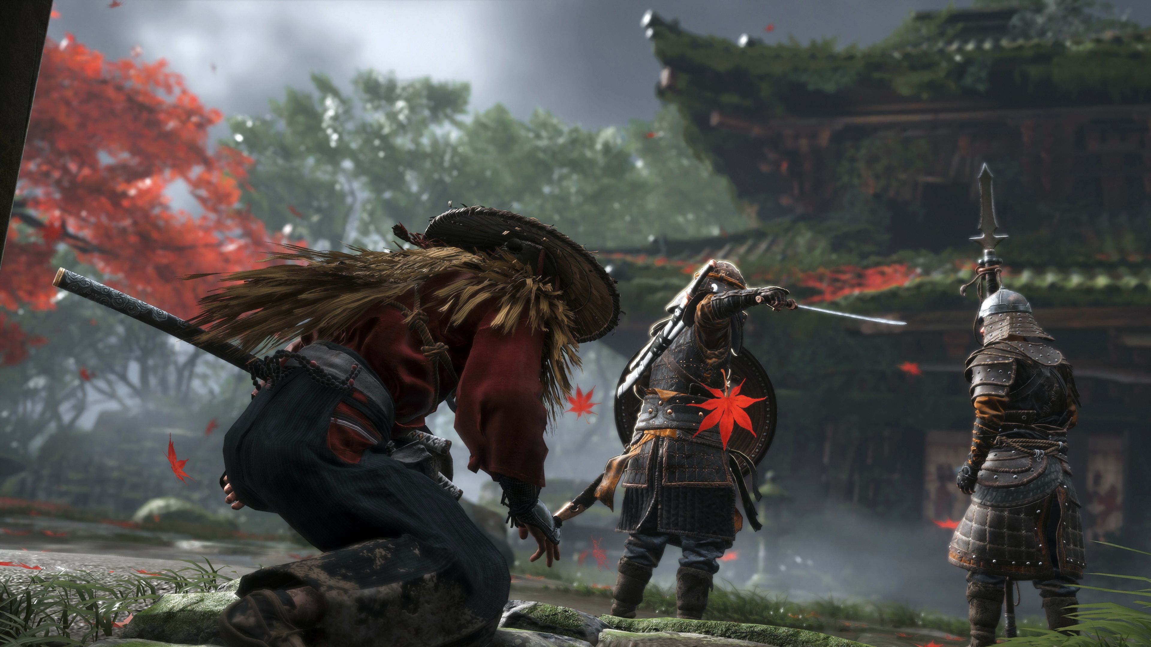 Ghost of Tsushima Samurai Jin Sakai Video Game 4K