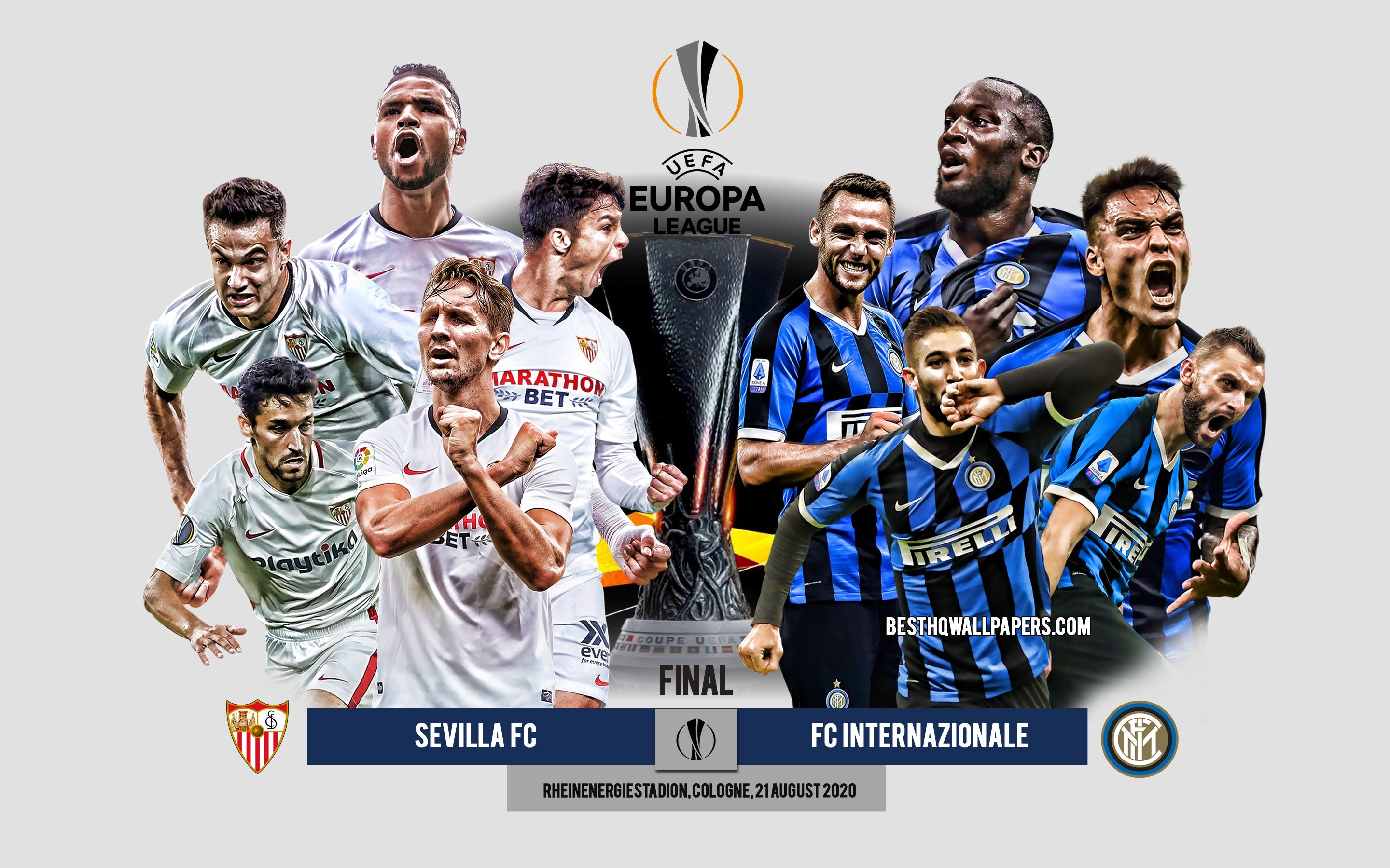Download wallpapers Sevilla FC vs Inter Milan, 2020 UEFA Europa