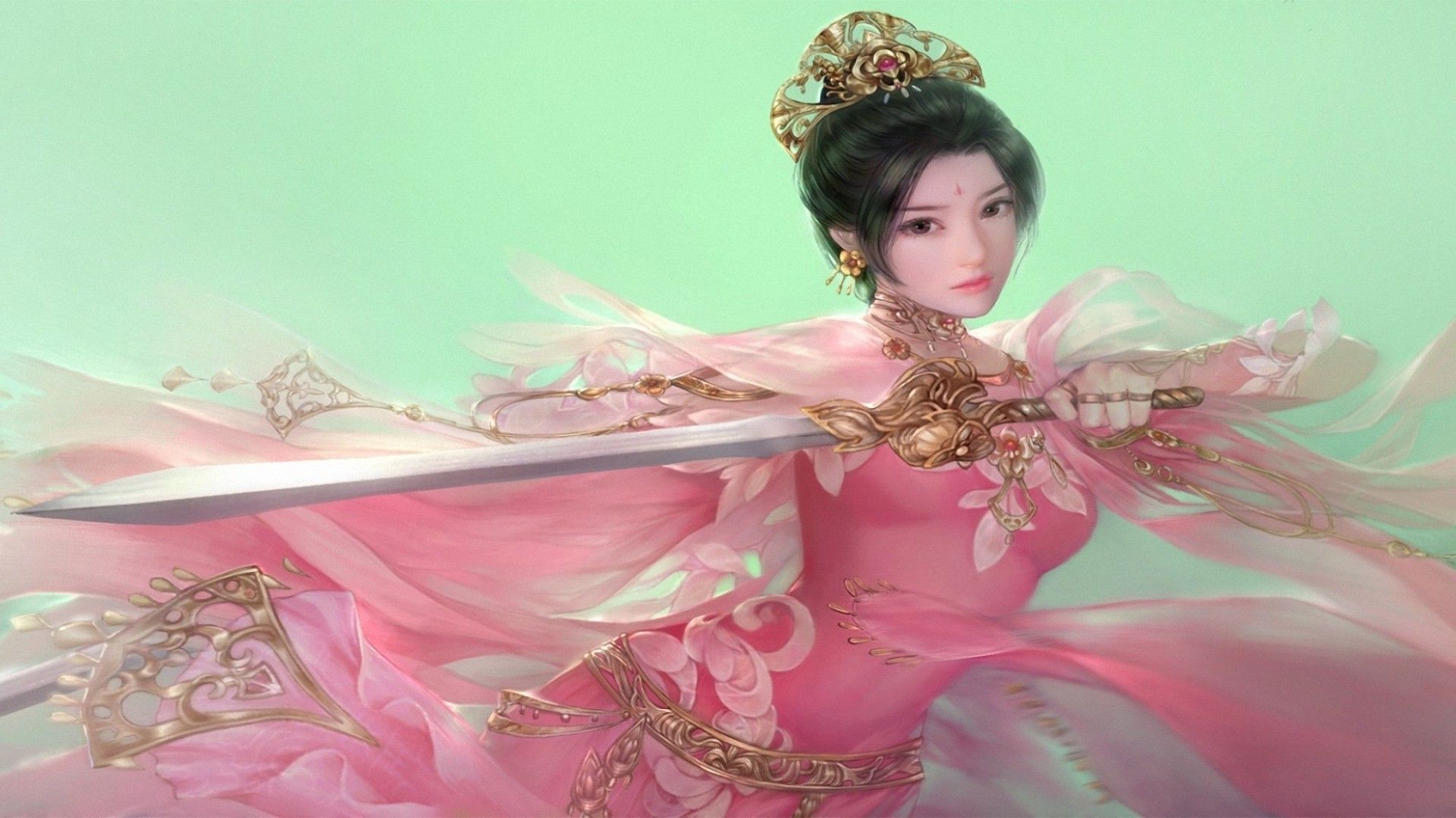 Japanese Princess with a sword