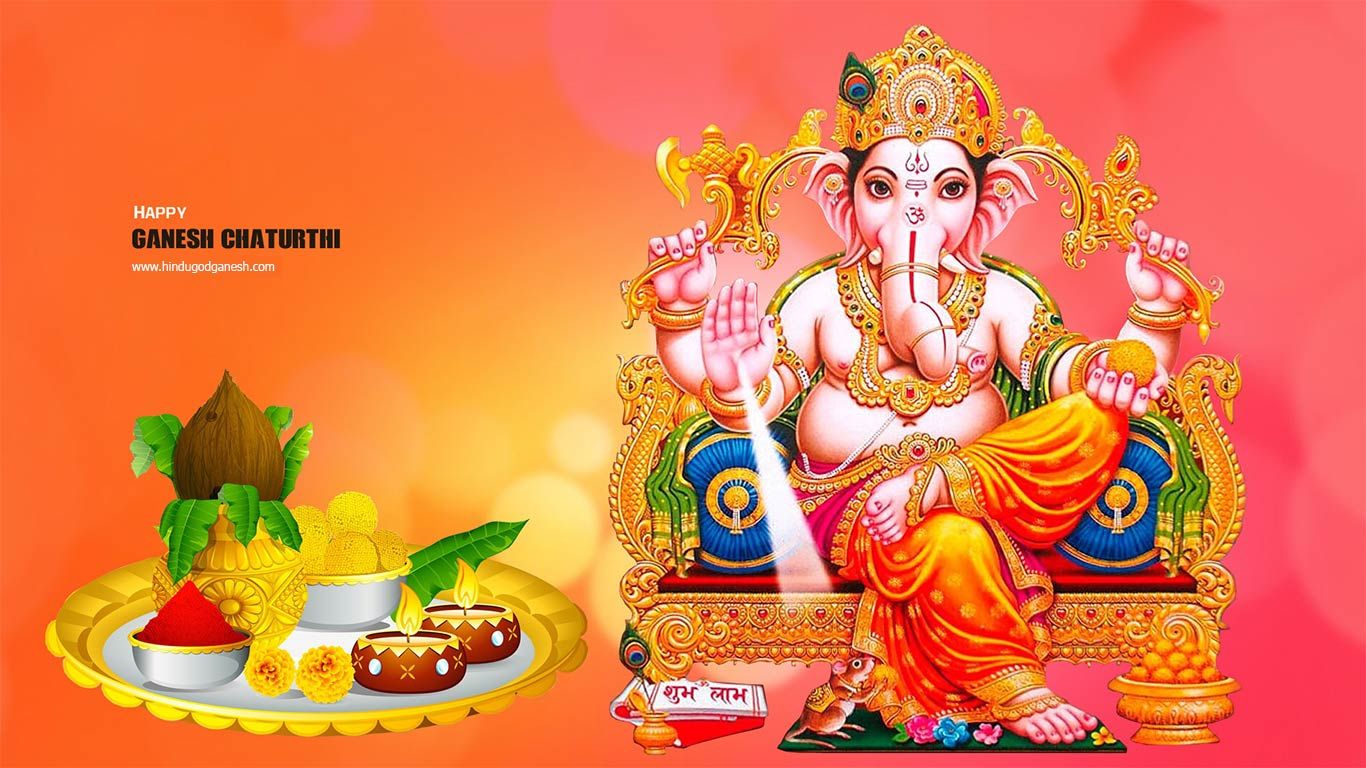 Happy Ganesh Chaturthi HD Wallpaper for desktop & laptop